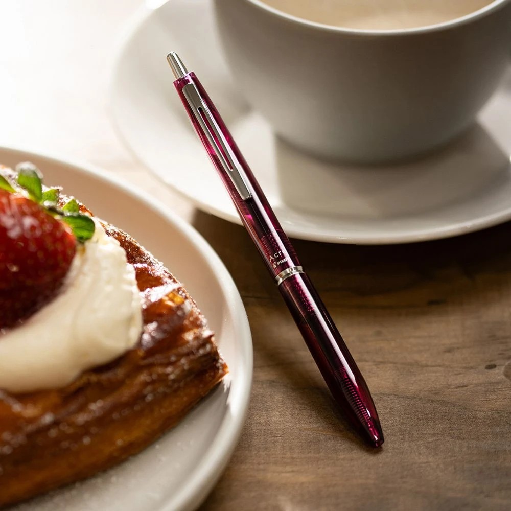 6 PILOT Acro 300 0.5mm Hybrid Ballpoint Pen Red Barrel, 6 of 6