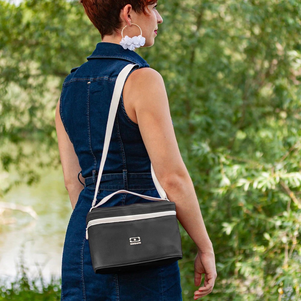 2 Monbento Arctic Insulated Cooler Lunch Bag Onyx - Black - Black, 2 of 5