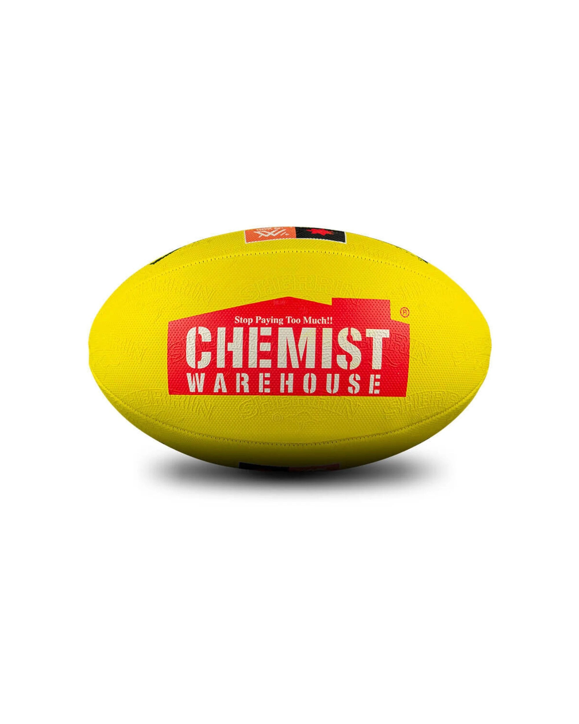 4 Sherrin AFLW Replica All Surface Football 2PK Synthetic Rubber Great Grip - Yellow, 4 of 5