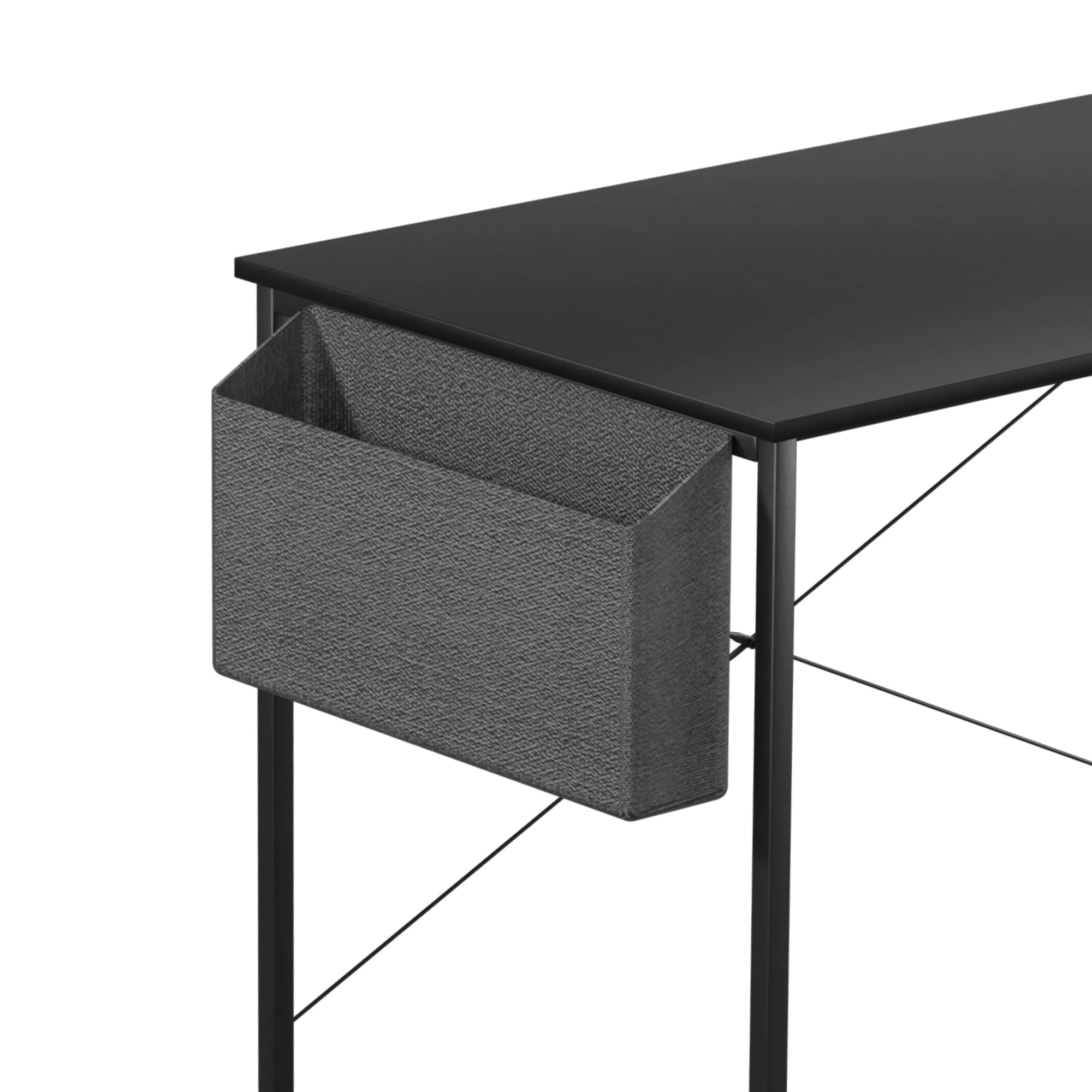 4 Levede L Shaped 120cm Computer Desk - Black, 4 of 9