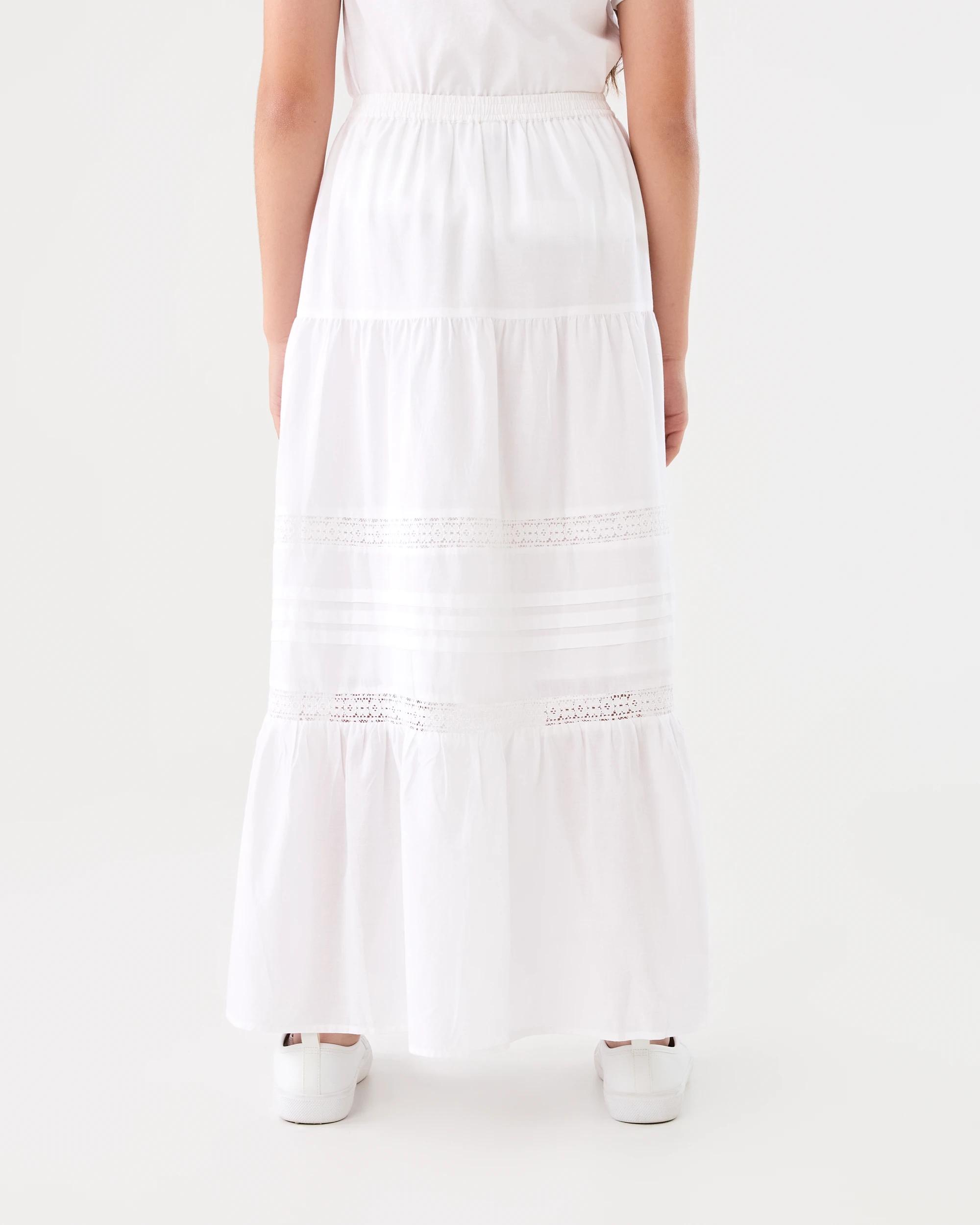 2 Tiered Maxi Skirt White, 2 of 6