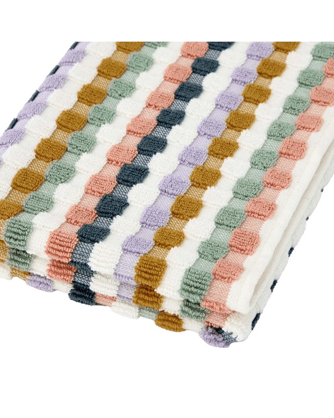 4 Multi Popcorn Cotton Hand Towel, 4 of 6