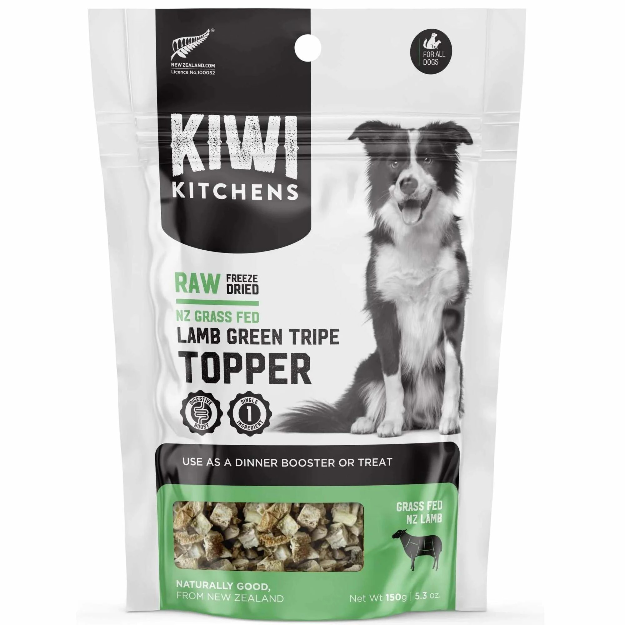 1 Kiwi Kitchens Dog Lamb Green Tripe 375g 9pk, 1 of 2