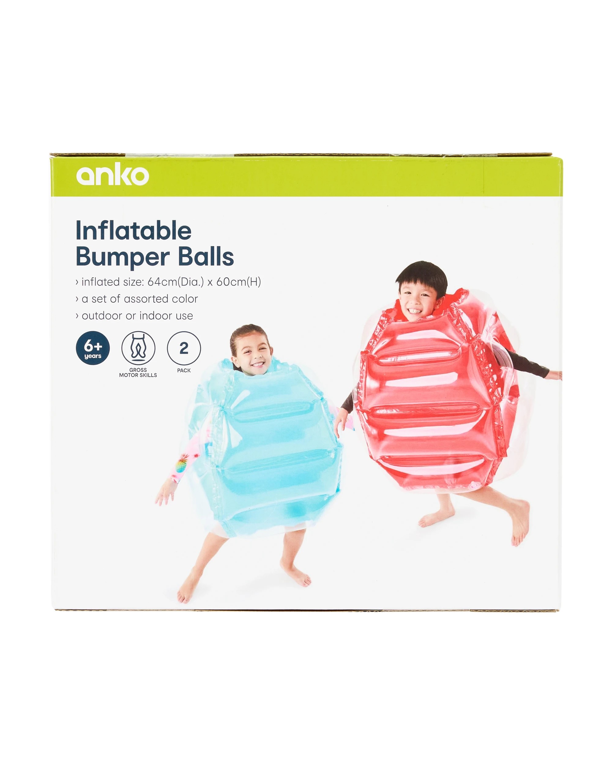 9 2 Pack Inflatable Bumper Balls, 9 of 9