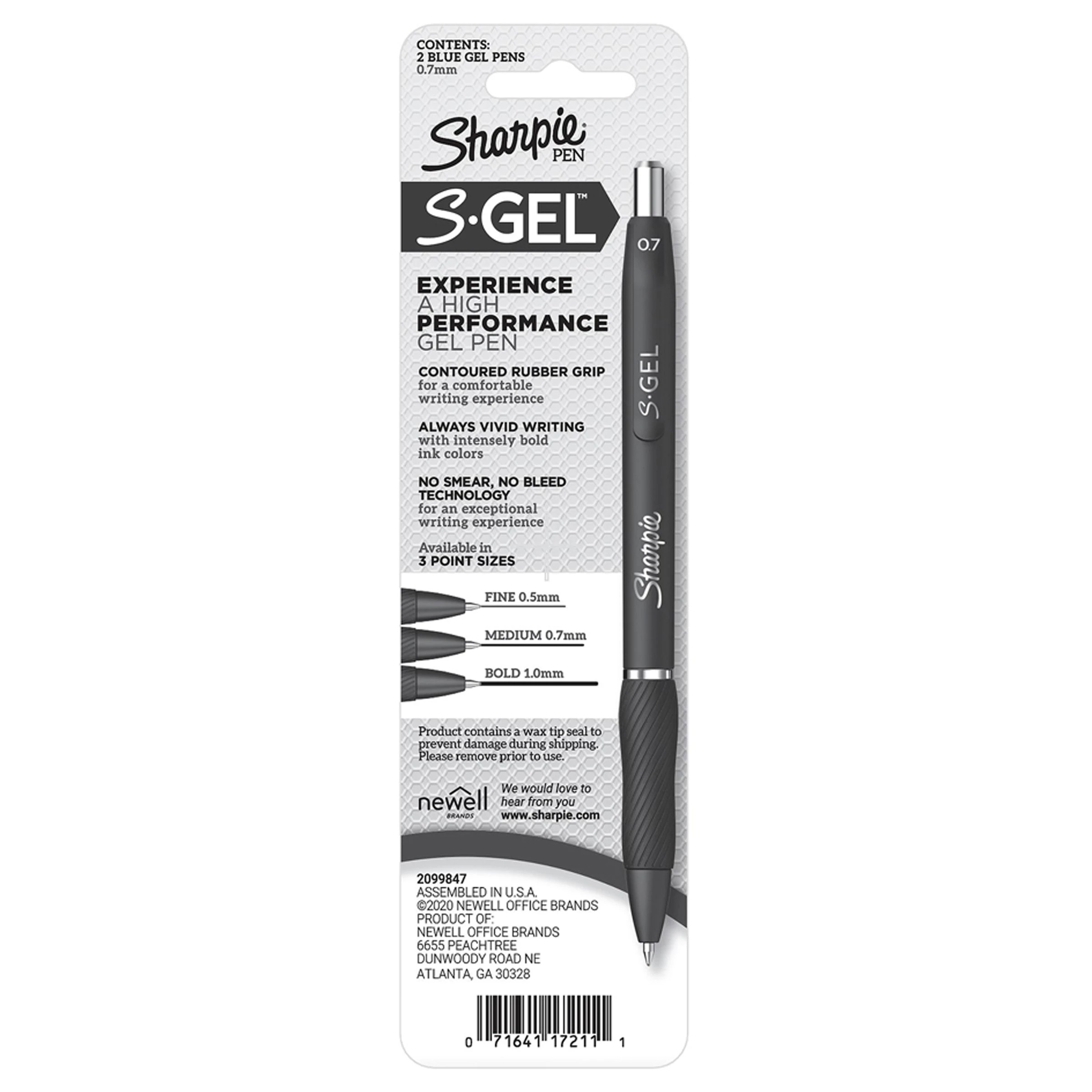 4 2 Pack Sharpie Retractable 0.7mm Gel Pen - Blue, 4 of 10