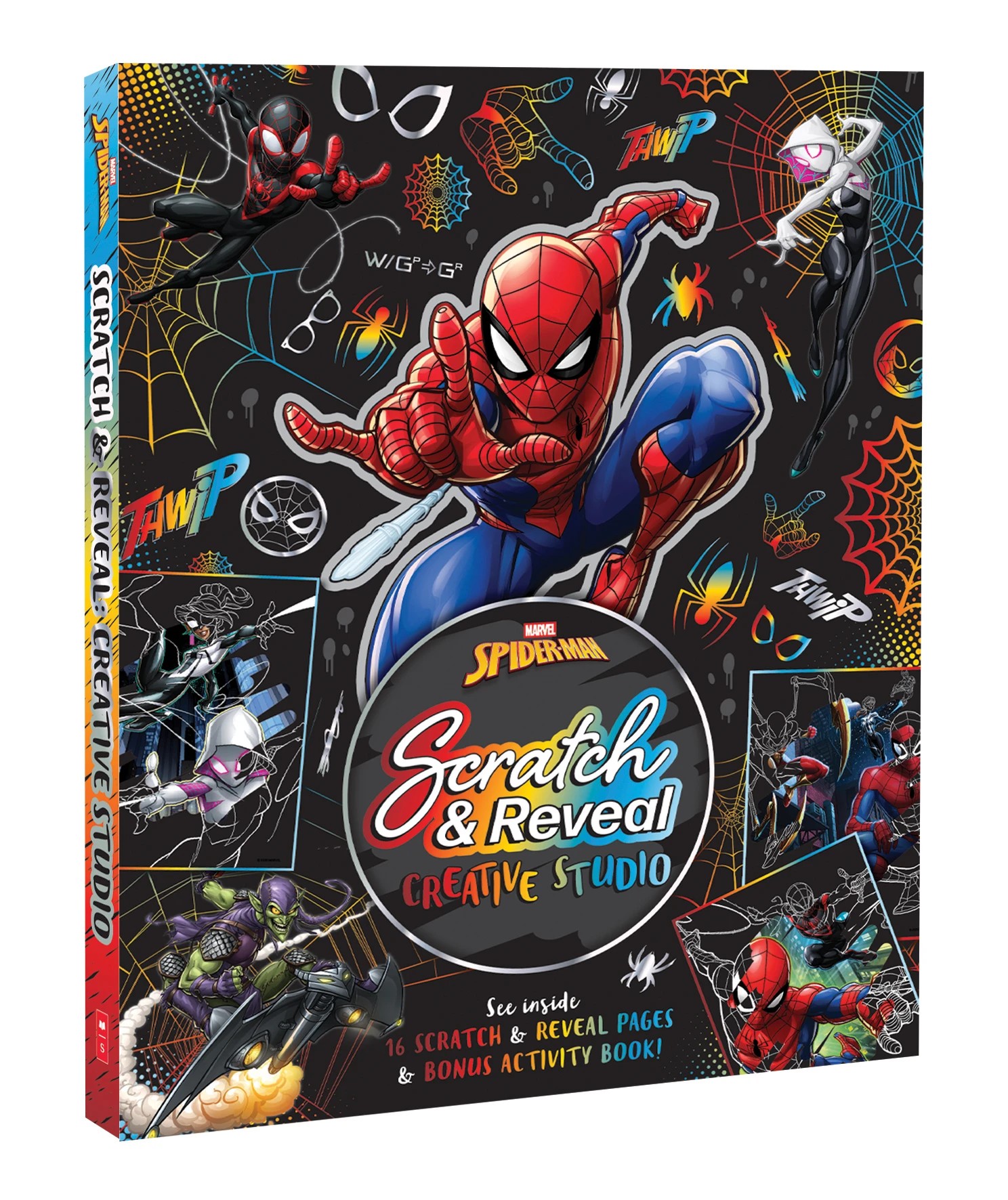 1 Spider-Man: Scratch and Reveal Creative Studio Kit - Book, 1 of 1
