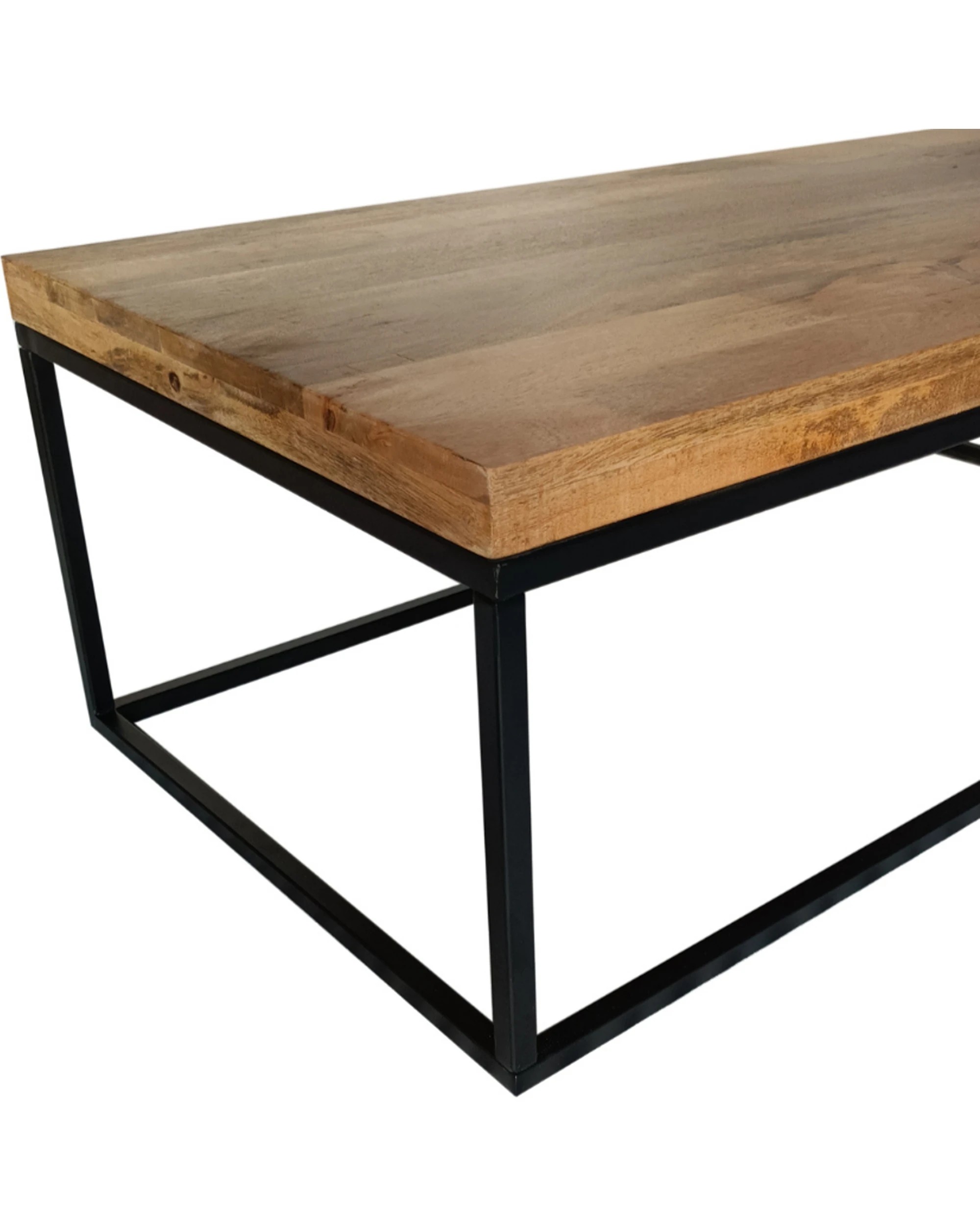 Fab Habitat Jal Mango Wood Large Coffee Table 120x59x40cm - Multi - Kmart