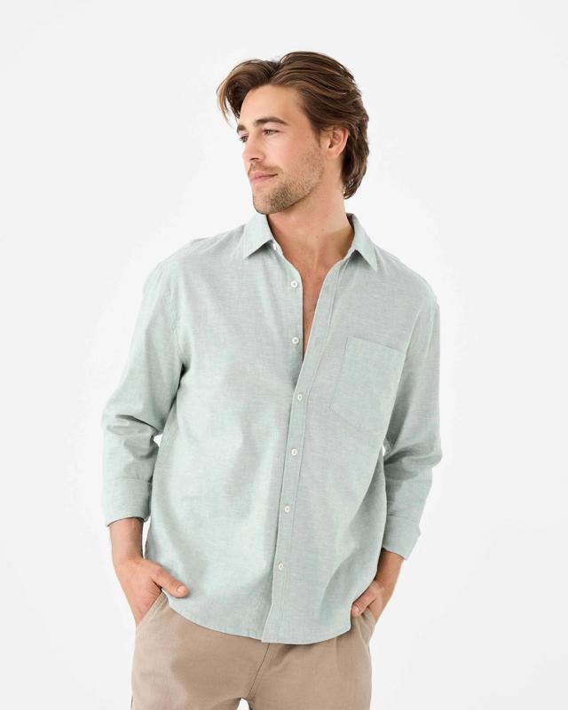 Long Sleeve Cotton Linen S