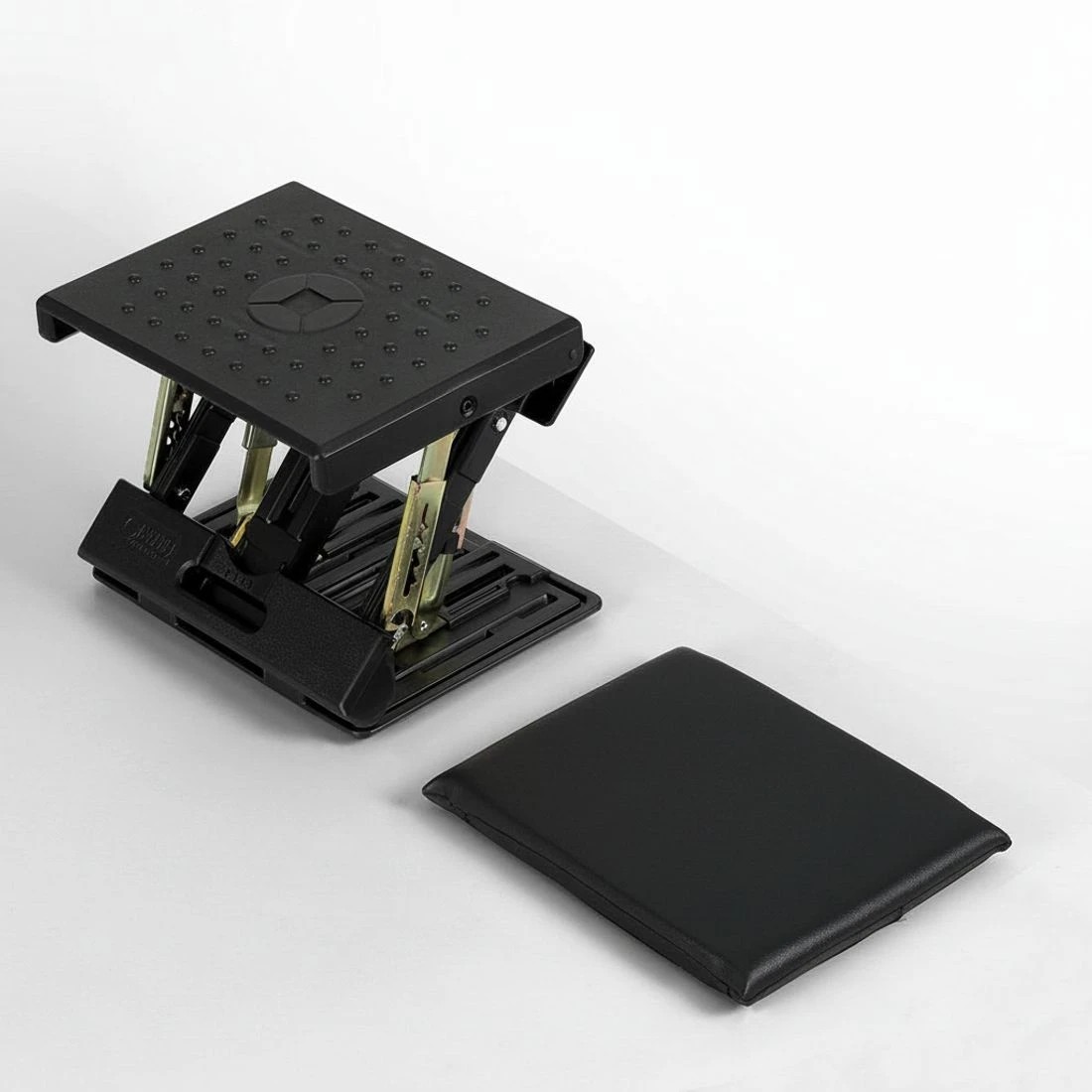 4 Artiss Foot Rest Stool Office Under Desk Fold Footrest Massage Cushion Pad - Black, 4 of 5