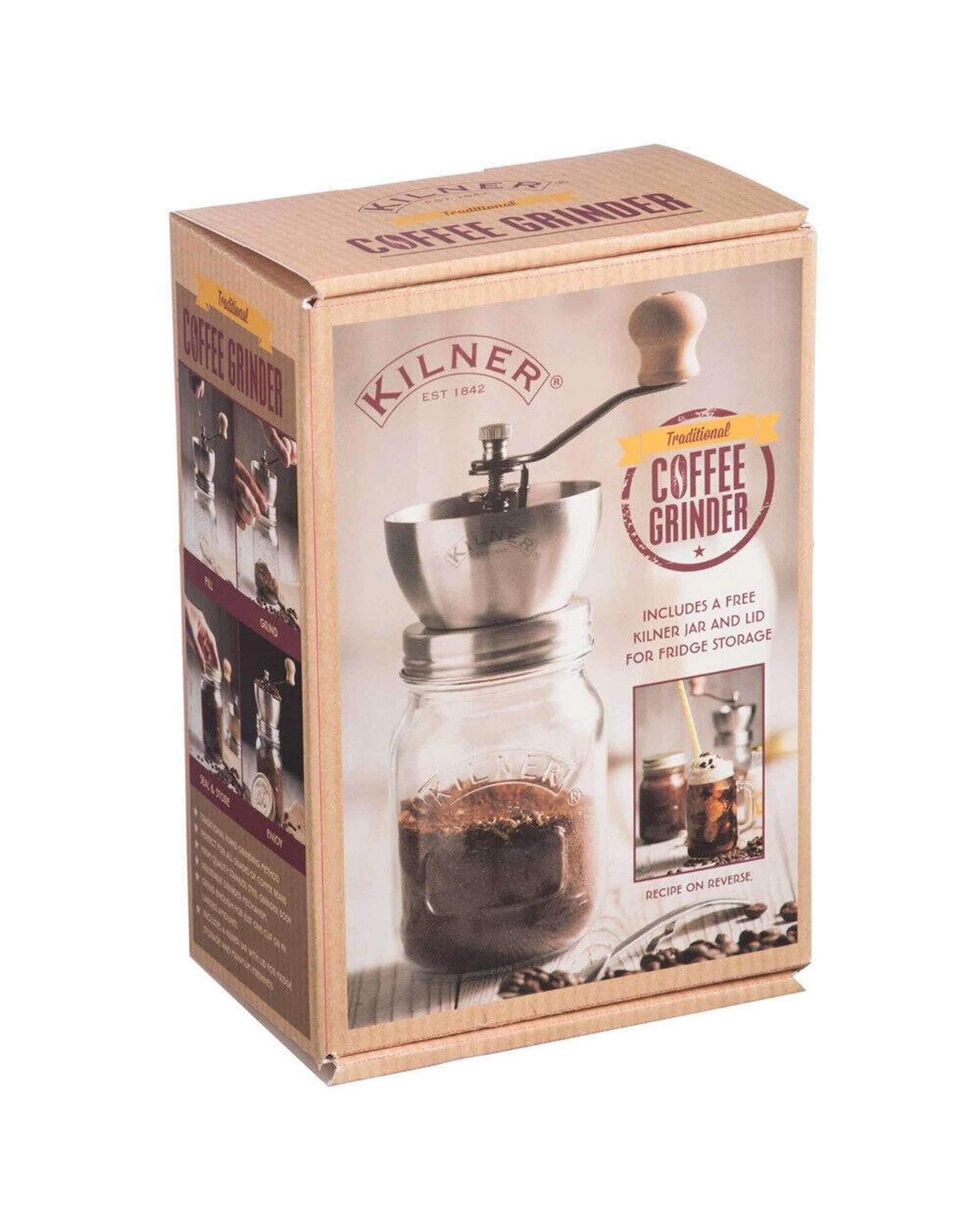 3 Kilner Coffee Grinder Glass Jar Manual  500ml, 3 of 7