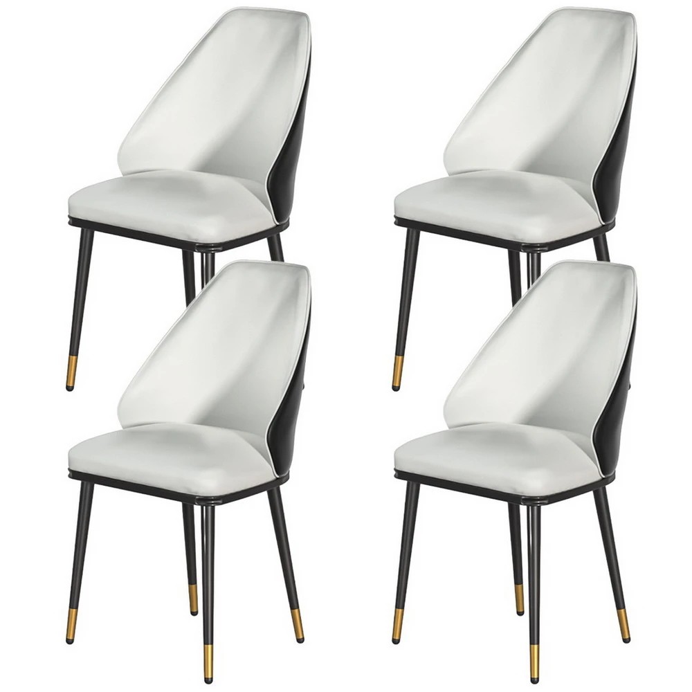 1 Artiss Dining Chairs Set of 4 Leather Seat  and - Multi, 1 of 6