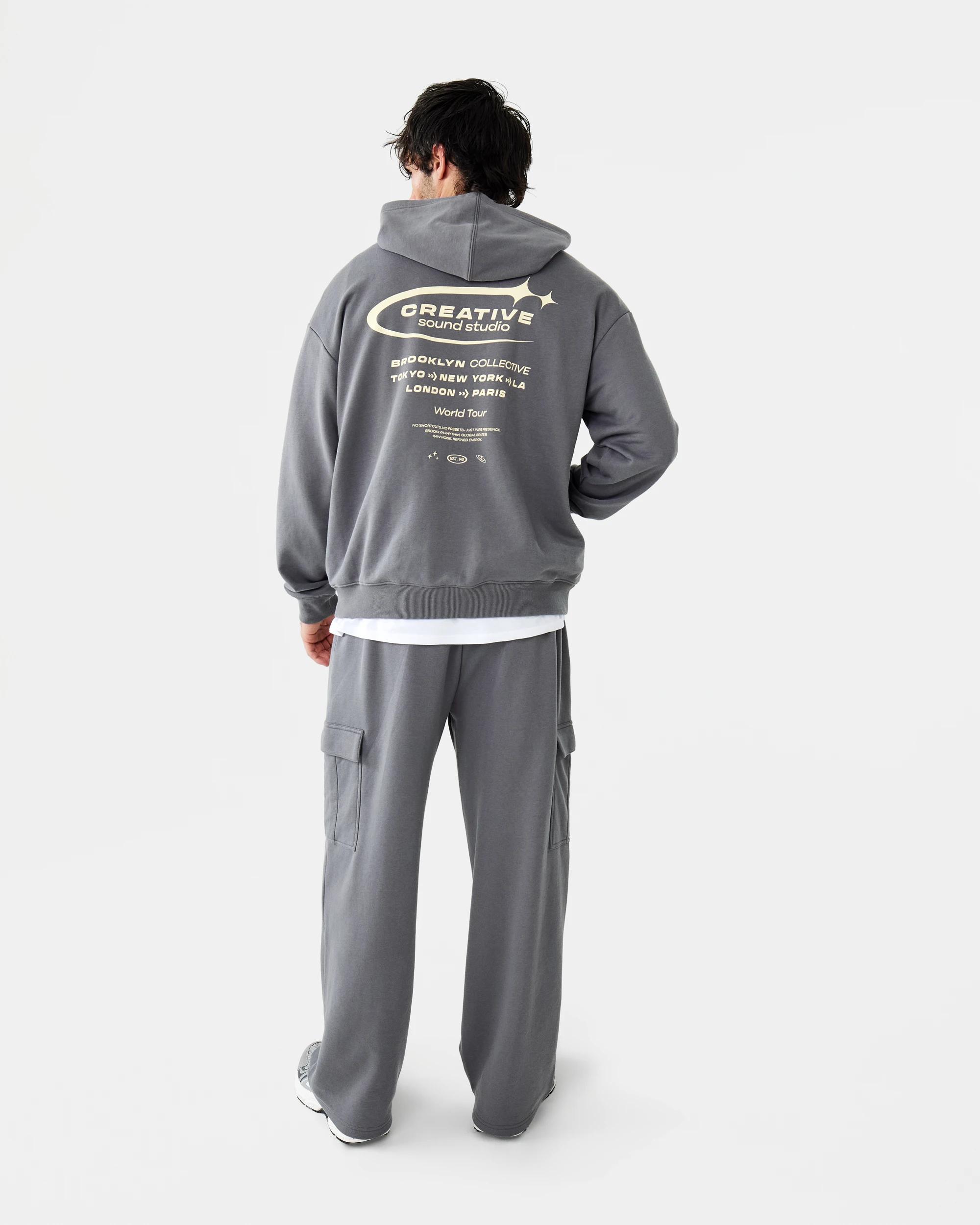 4 Terry Cargo Trackpants Gry Seal, 4 of 7