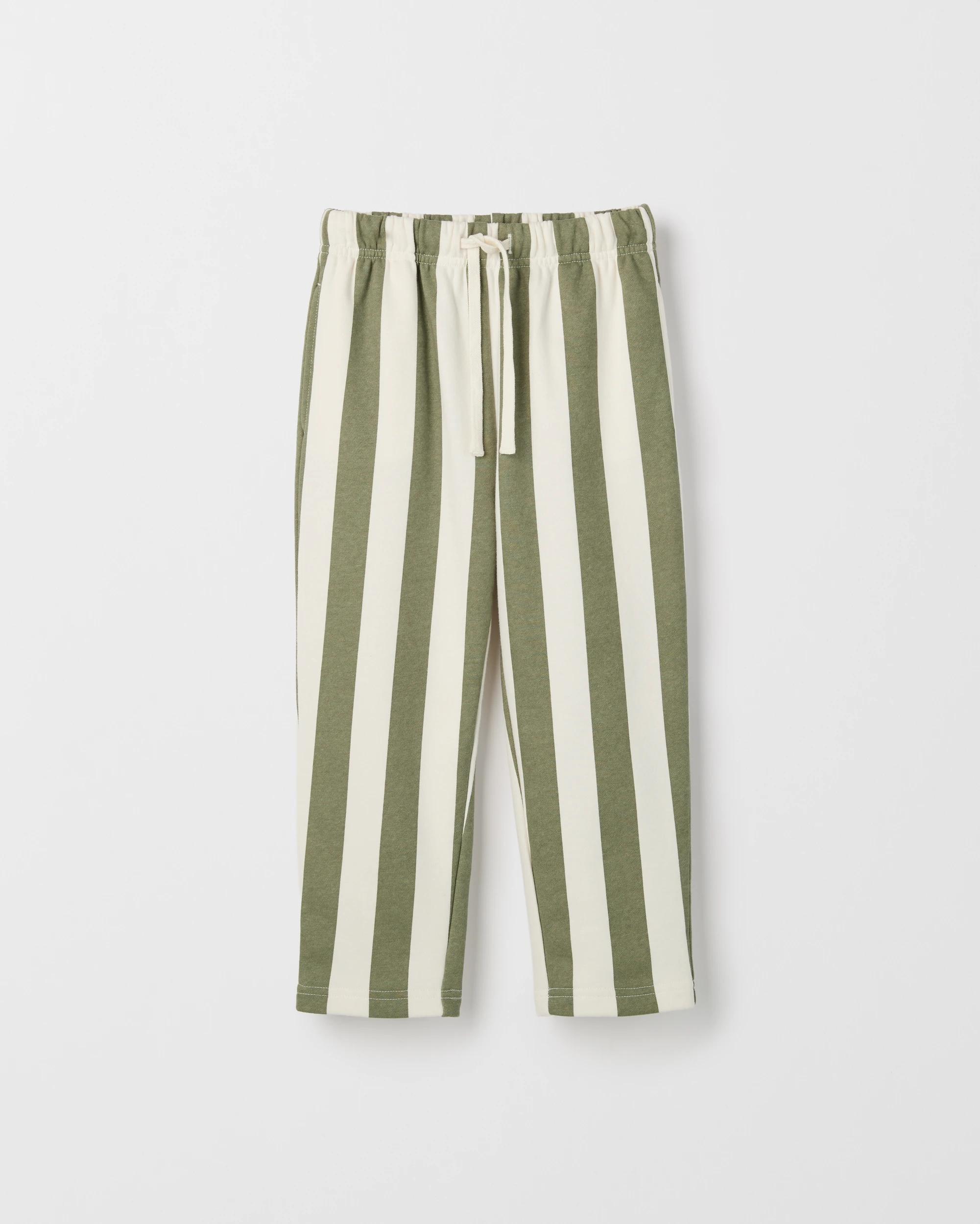 1 Target Kids Australian Cotton Blend Vertical Stripe Trackpants GREEN, 1 of 2