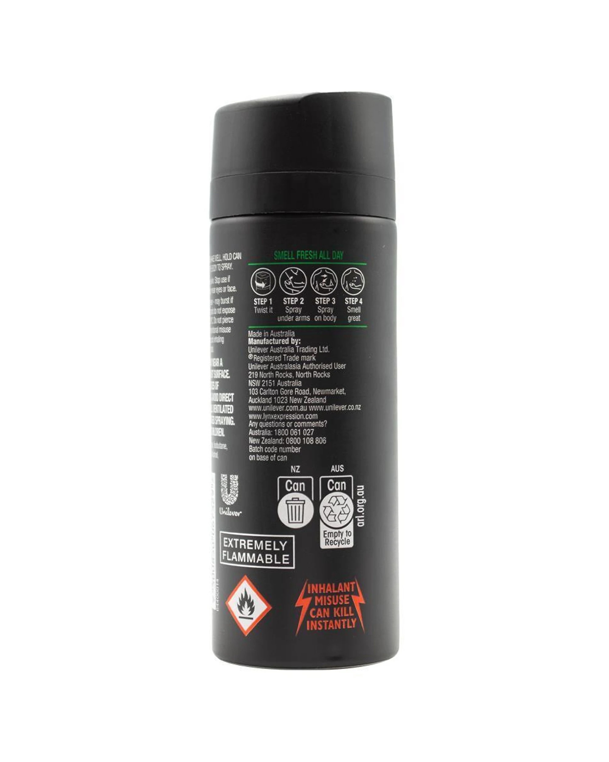4 Lynx 6PK Deodorant Fragrance 150ml 48h Protection Bodyspray Africa - White, 4 of 4