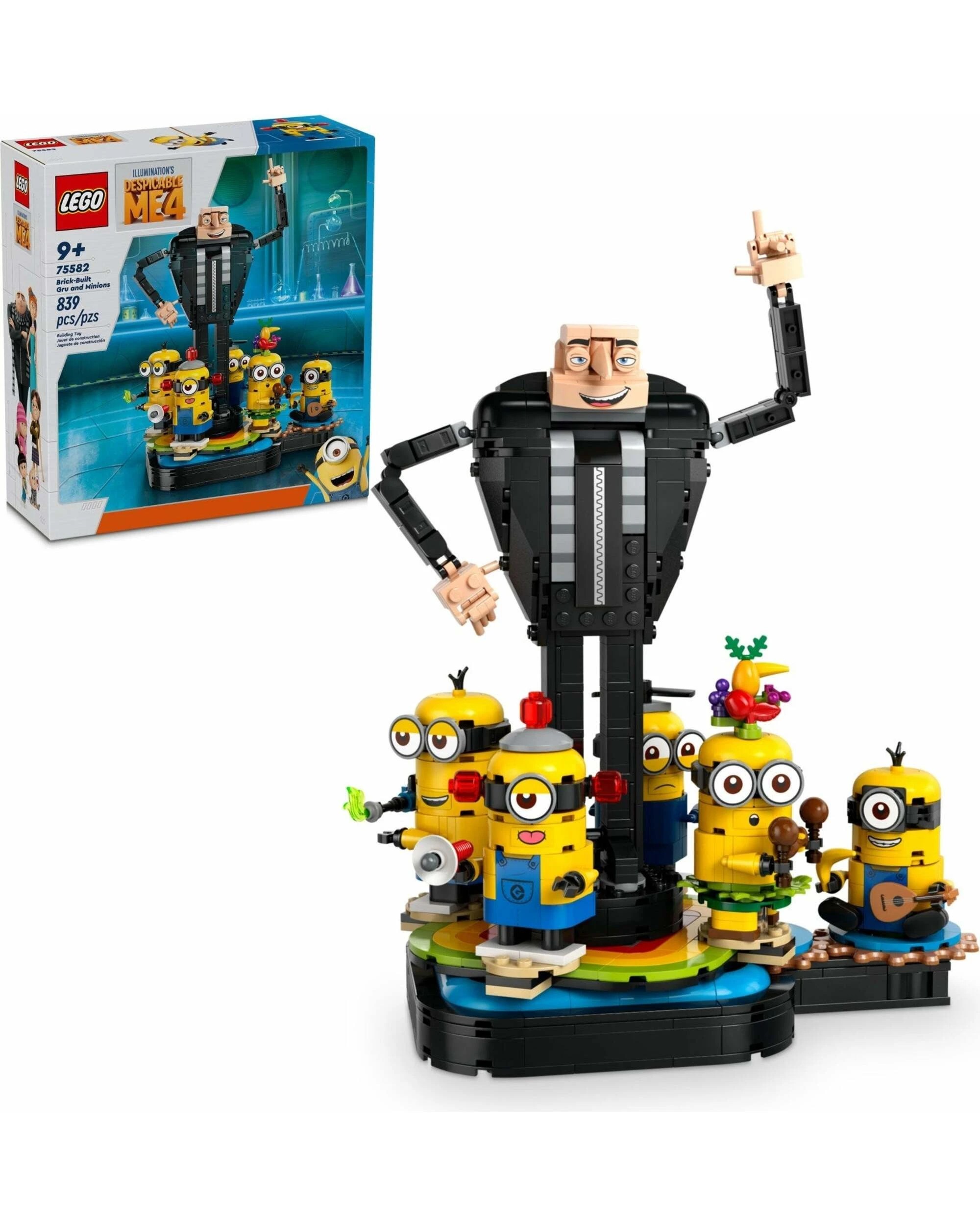 3 LEGO 75582 Despicable Me Brick-Built Gru and Minions, 3 of 5