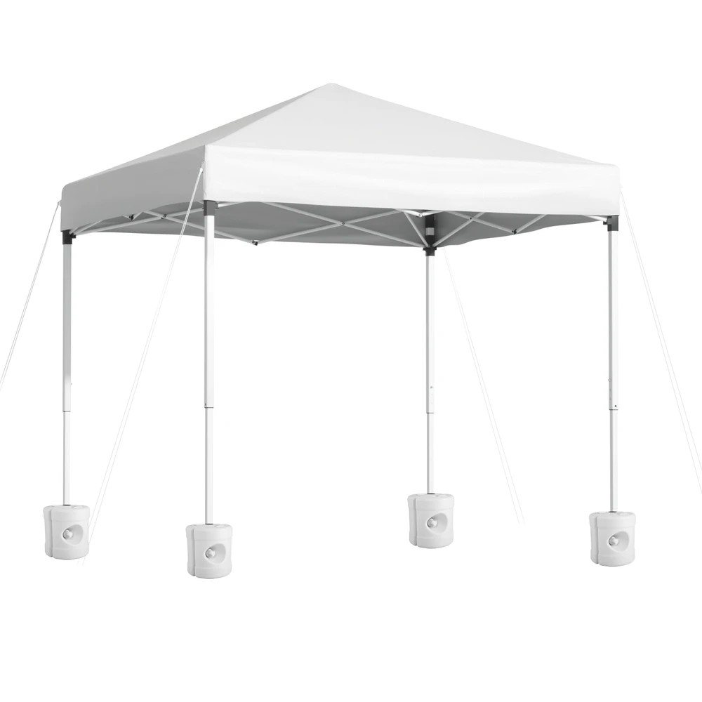 1 Instahut Gazebo 2x2m Outdoor Patio Garden Marquee Shade w/ Base Pods - White, 1 of 7