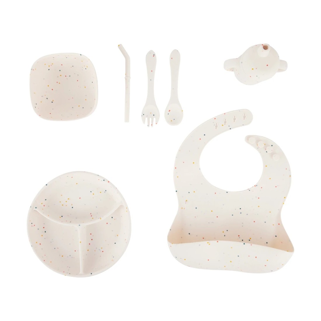 2 6 Piece Silicone Feeding Set, 2 of 9