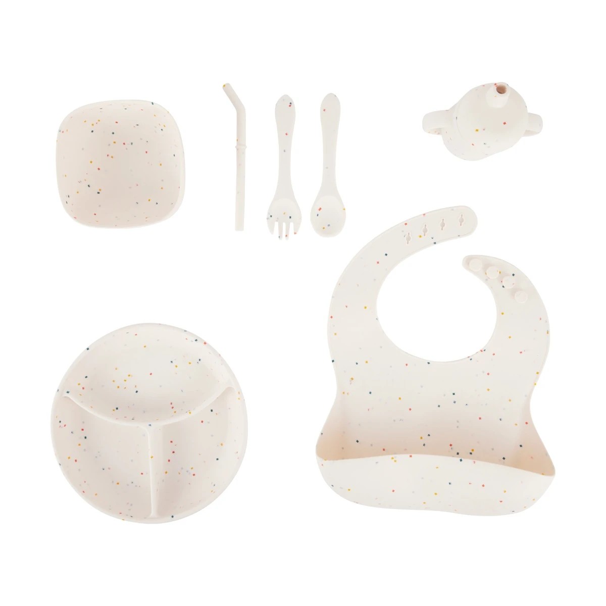 2 6 Piece Silicone Feeding Set, 2 of 9