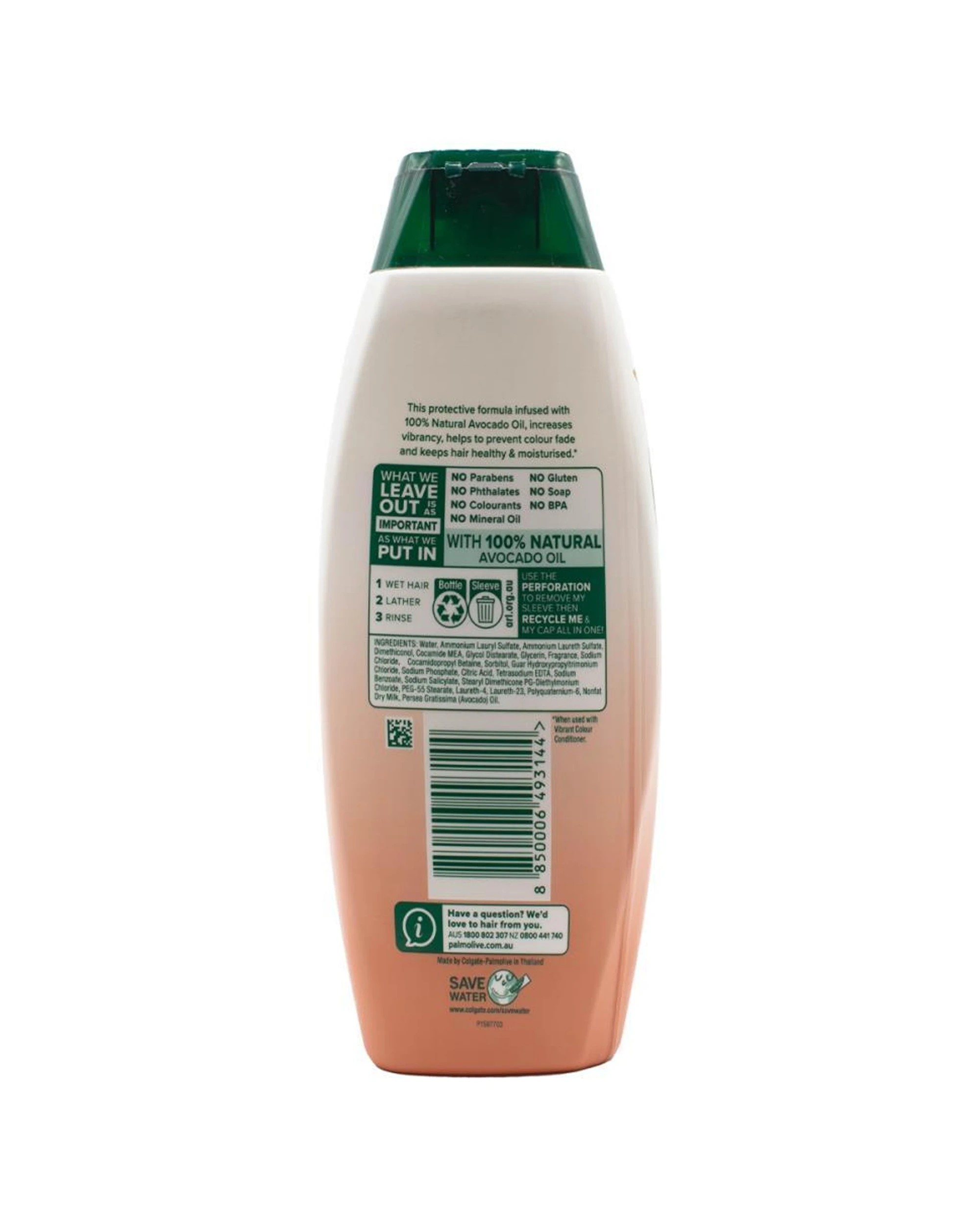 3 Palmolive 8PK Naturals Shampoo Vibrant Colour Avocado 350ml - Multi, 3 of 3