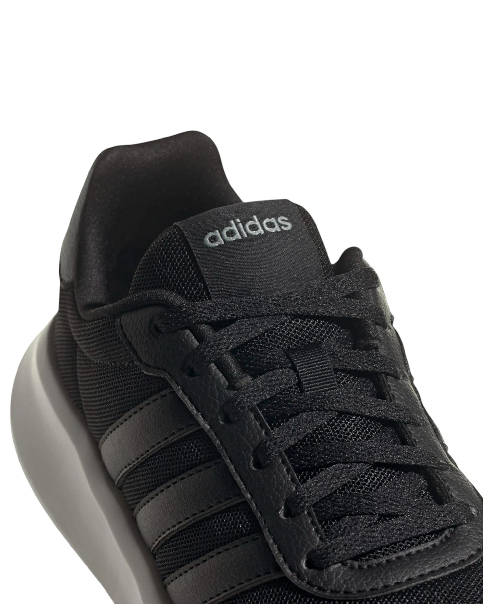 6 Adidas Womens Lite Racer 3.0 Black/ White Athletic Running Shoes BLACK/WHITE, 6 of 8