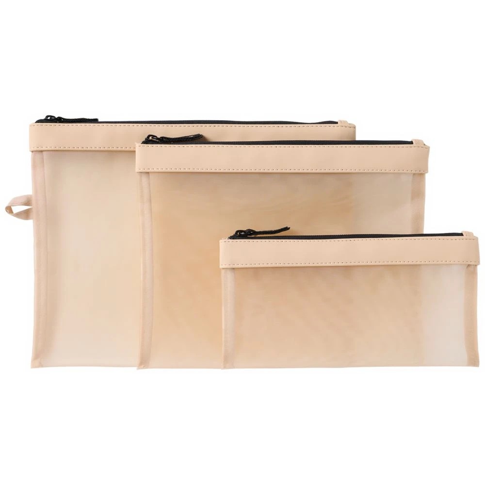 1 Otto Mesh Pouches Tan 3 Pack, 1 of 4