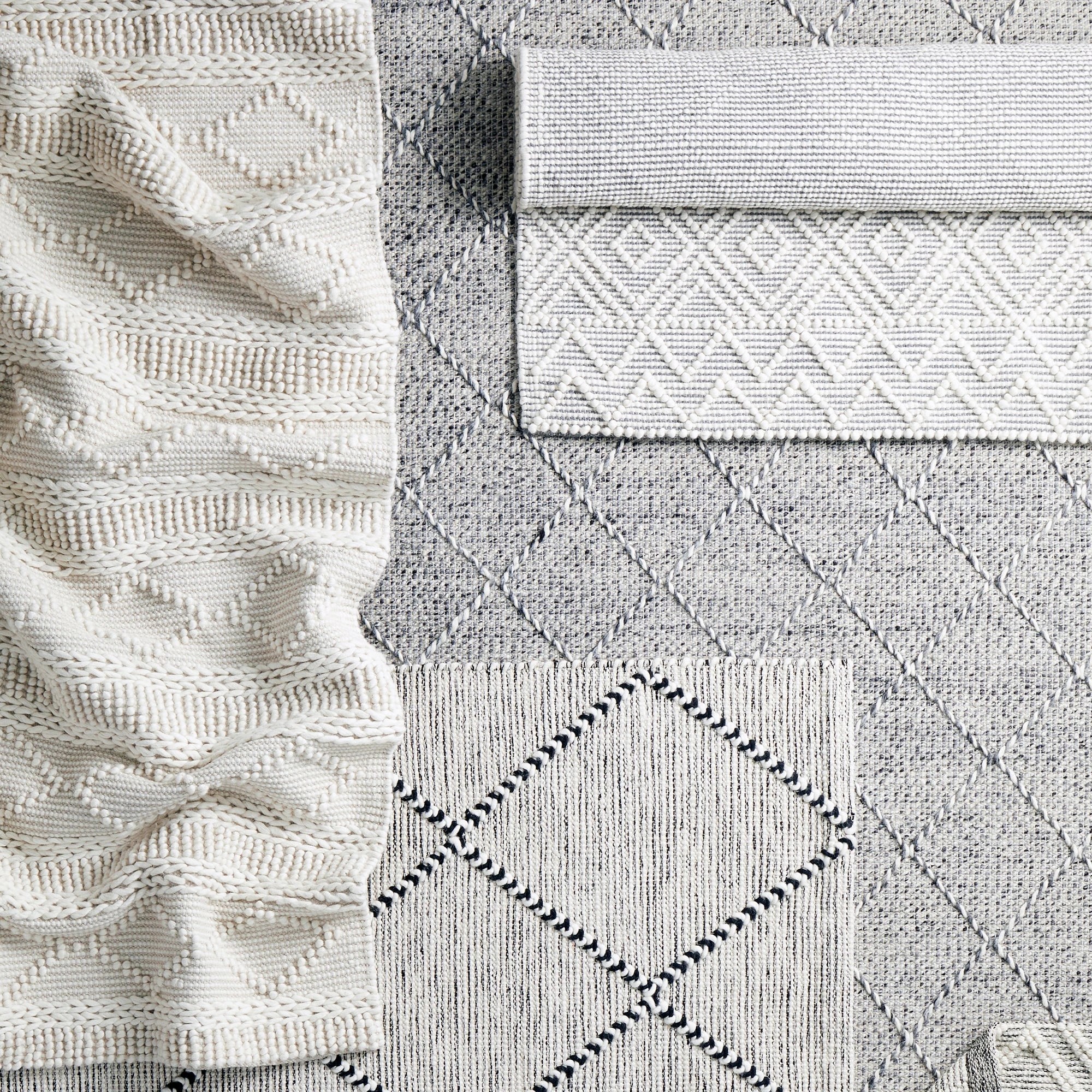 10 Common Ground Rugs Chateau Clara 280x190cm - Large Hand Loomed Rug - White, 10 of 10