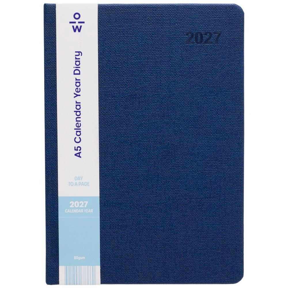1 Officeworks A5 Day to Page Alavista 2027 Diary Navy, 1 of 7