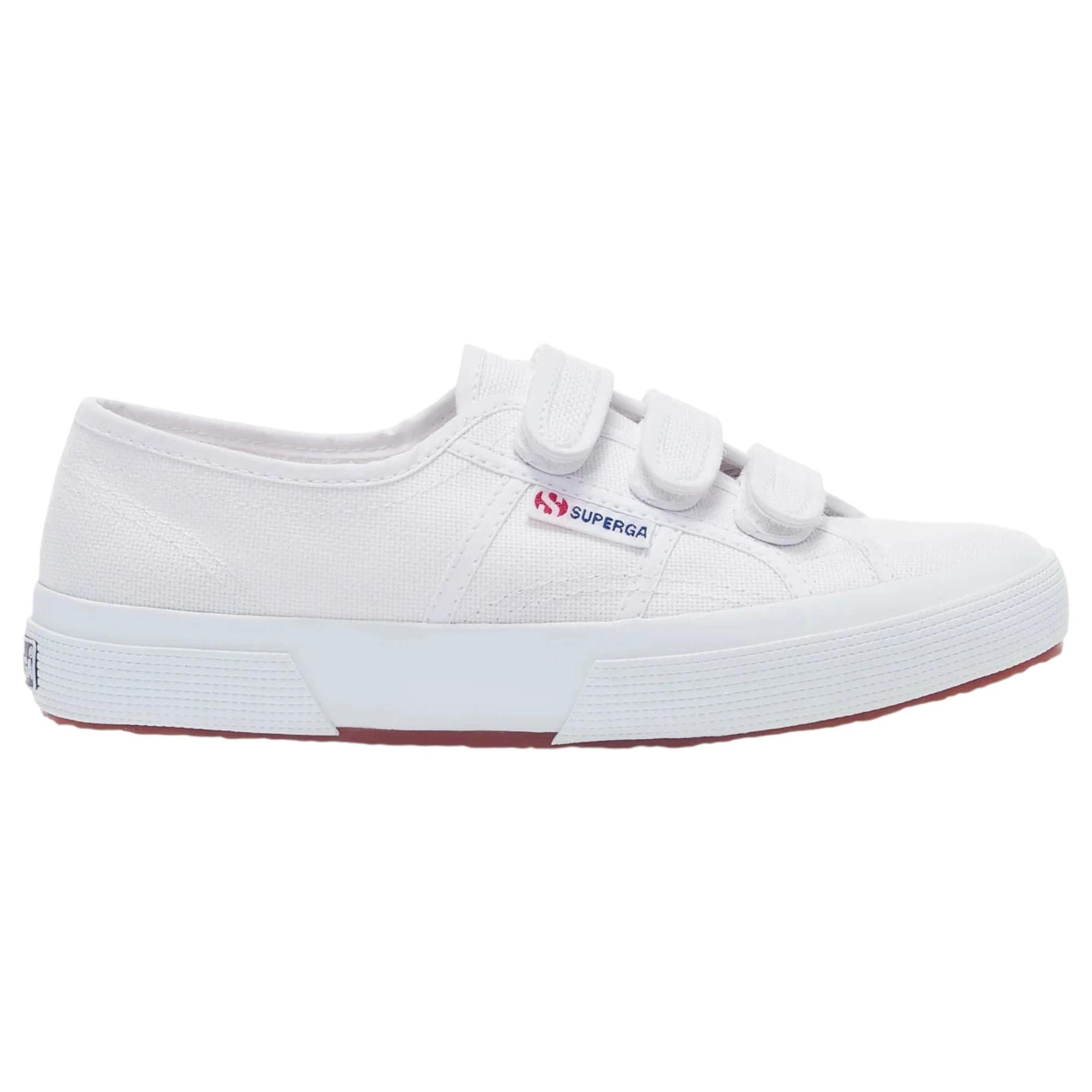 3 Superga Unisex 2750 Cotu 3 Strap White Casual Shoes WHITE, 3 of 6