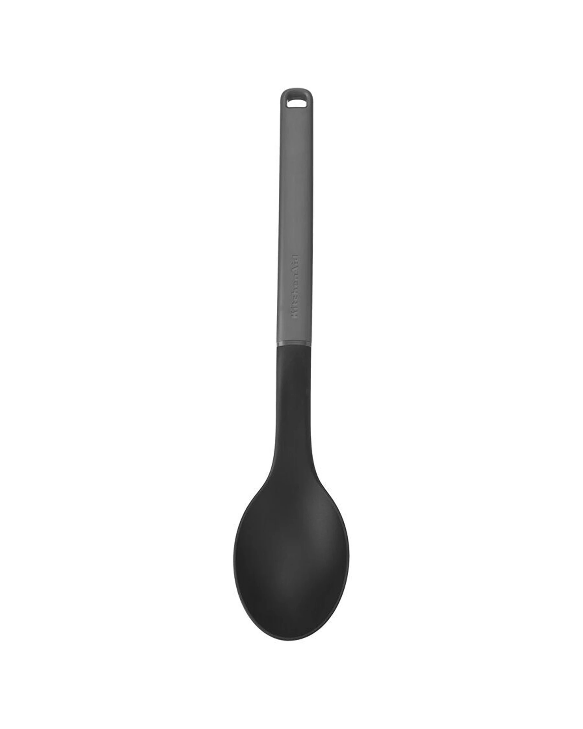 3 KitchenAid Classic Nylon Solid Cooking Spoon 2PK Heat Resistant Ergonomic Handle - Charcoal, 3 of 6