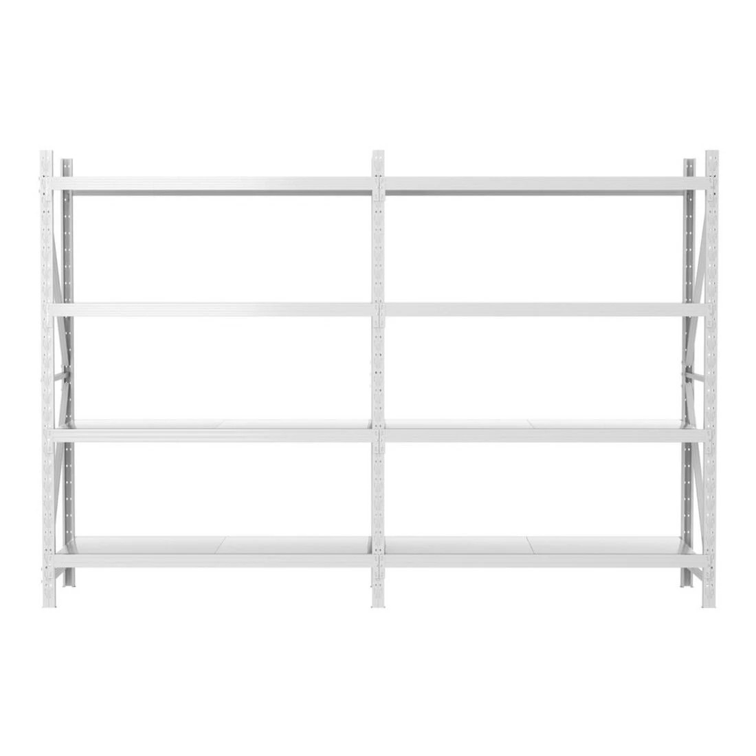 1 3Mx2M Giantz Garage Shelving Warehouse Rack - White, 1 of 4