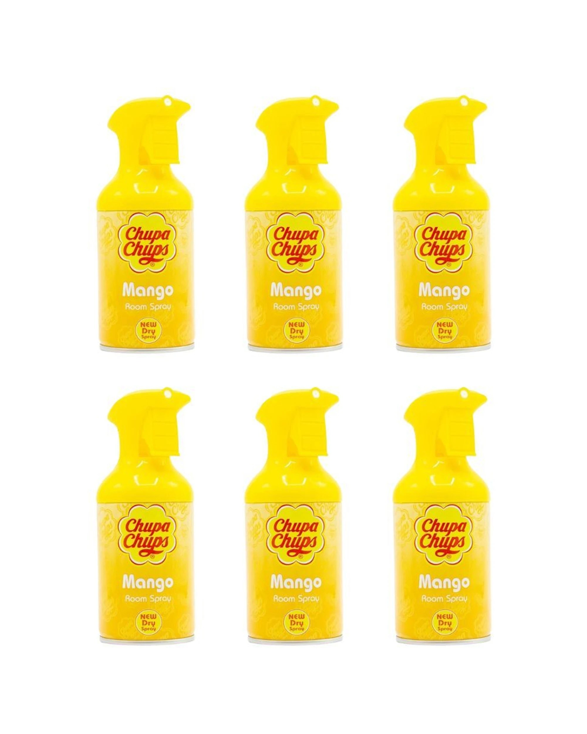 1 CHUPA CHUPS 6PK 250ML Room Spray Home Fragrance Mango - Yellow, 1 of 3