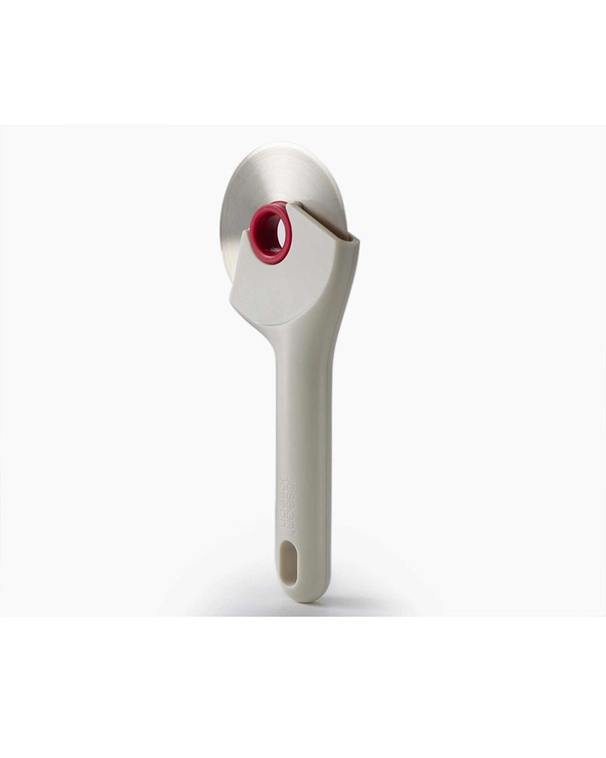 3 Joseph Joseph Ringo Pizza Wheel Cutter Stainless Steel 22cm Easy Clean Stone - White, 3 of 5