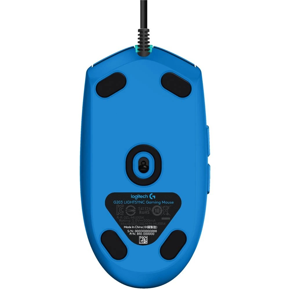 2 Logitech G203 LIGHTSYNC Gaming Mouse Blue, 2 of 6
