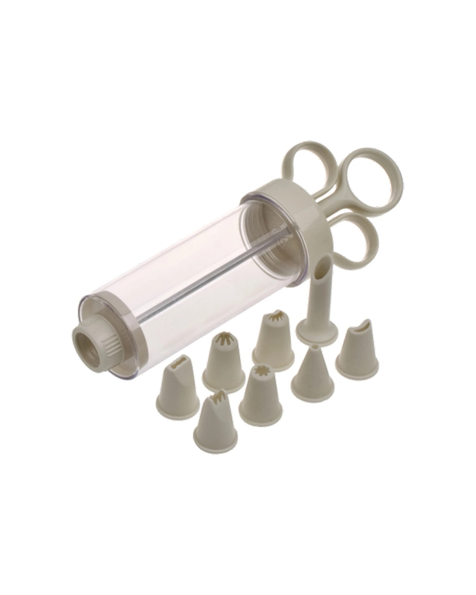 3 Appetito 8-Nozzle Stainless Steel Syringe Icing Set for Cake Decorating - Multi, 3 of 3