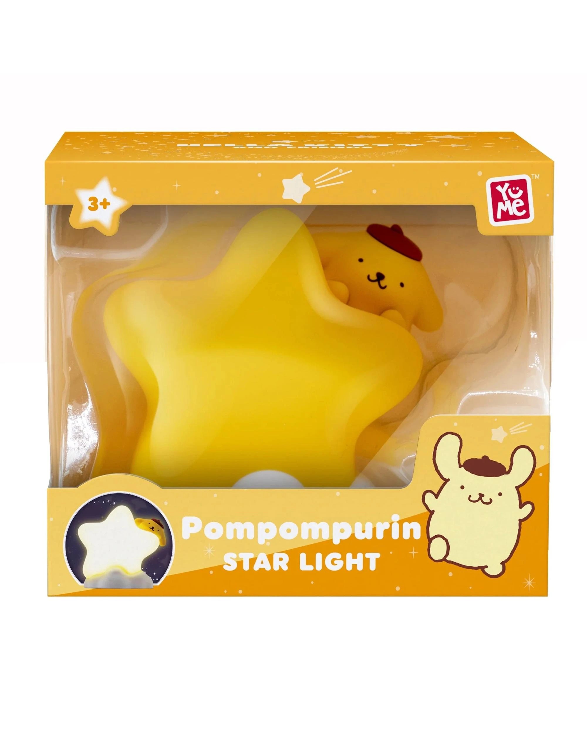 1 YuMe Hello Kitty and Friends Little Star Light PomPomPurin Figure, 1 of 3