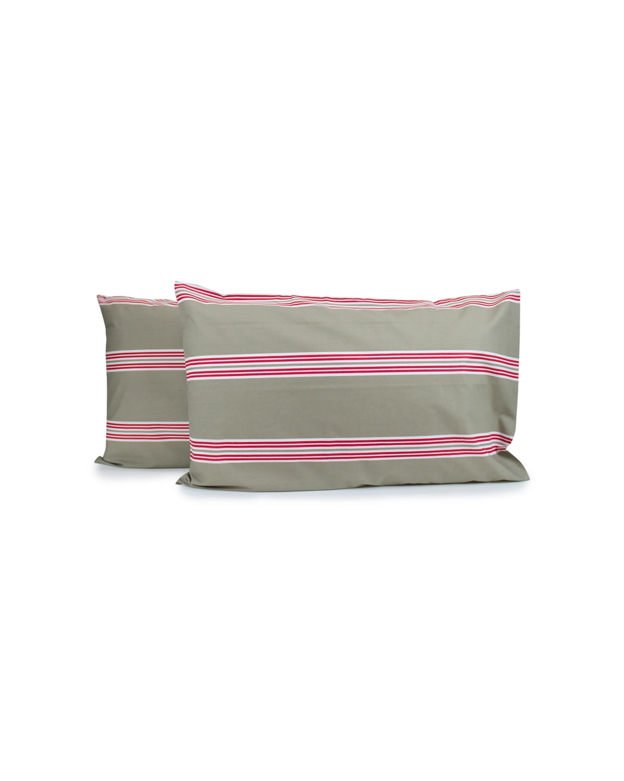 1 Jason Commercial Hudson Stripe Pillow Case Almond Stripe 2PK 48x73cm - Multi, 1 of 3