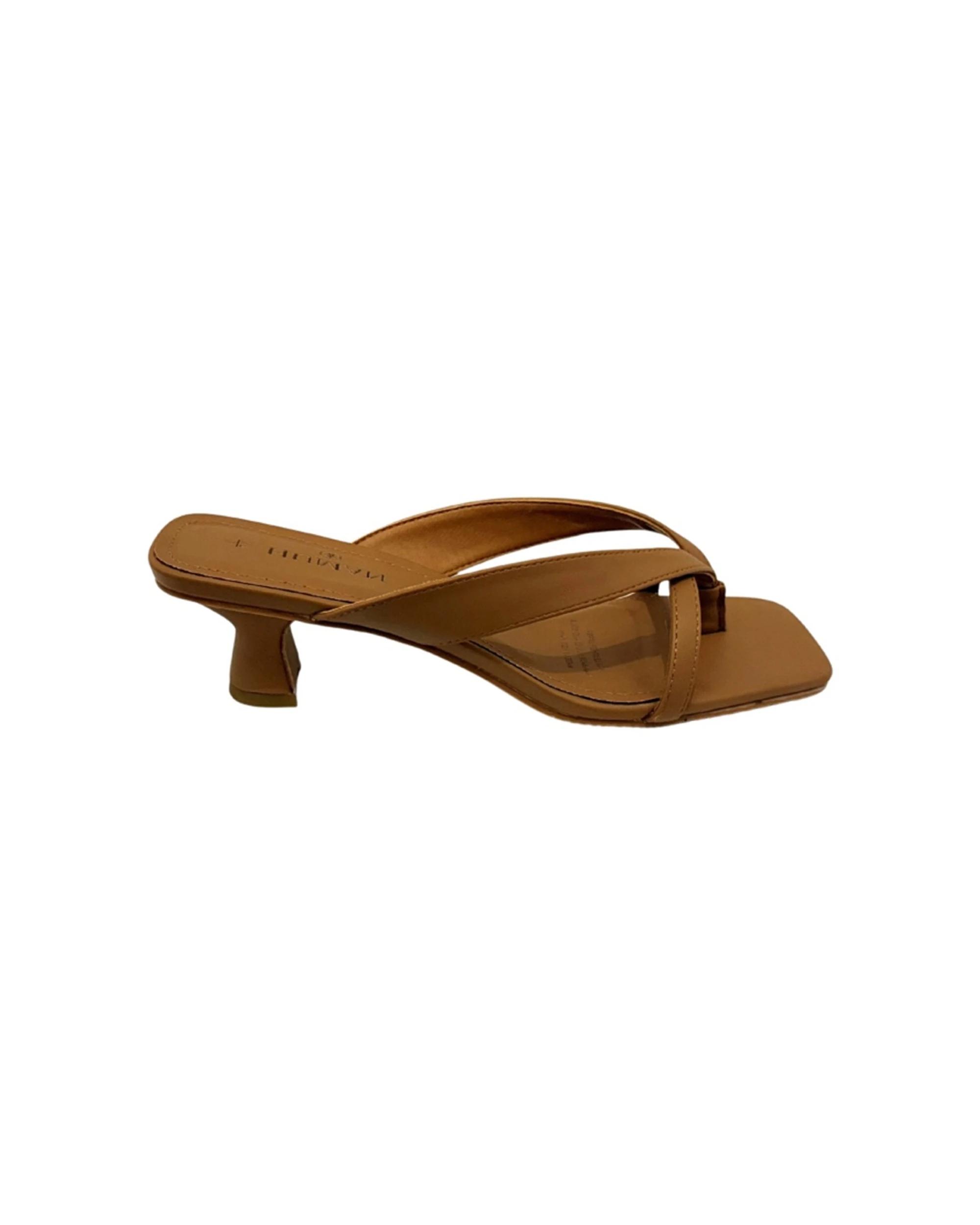 1 Human Shoes Foxx Womens Sandals Strappy Kitten Heel Open Toe Gold TAN, 1 of 3