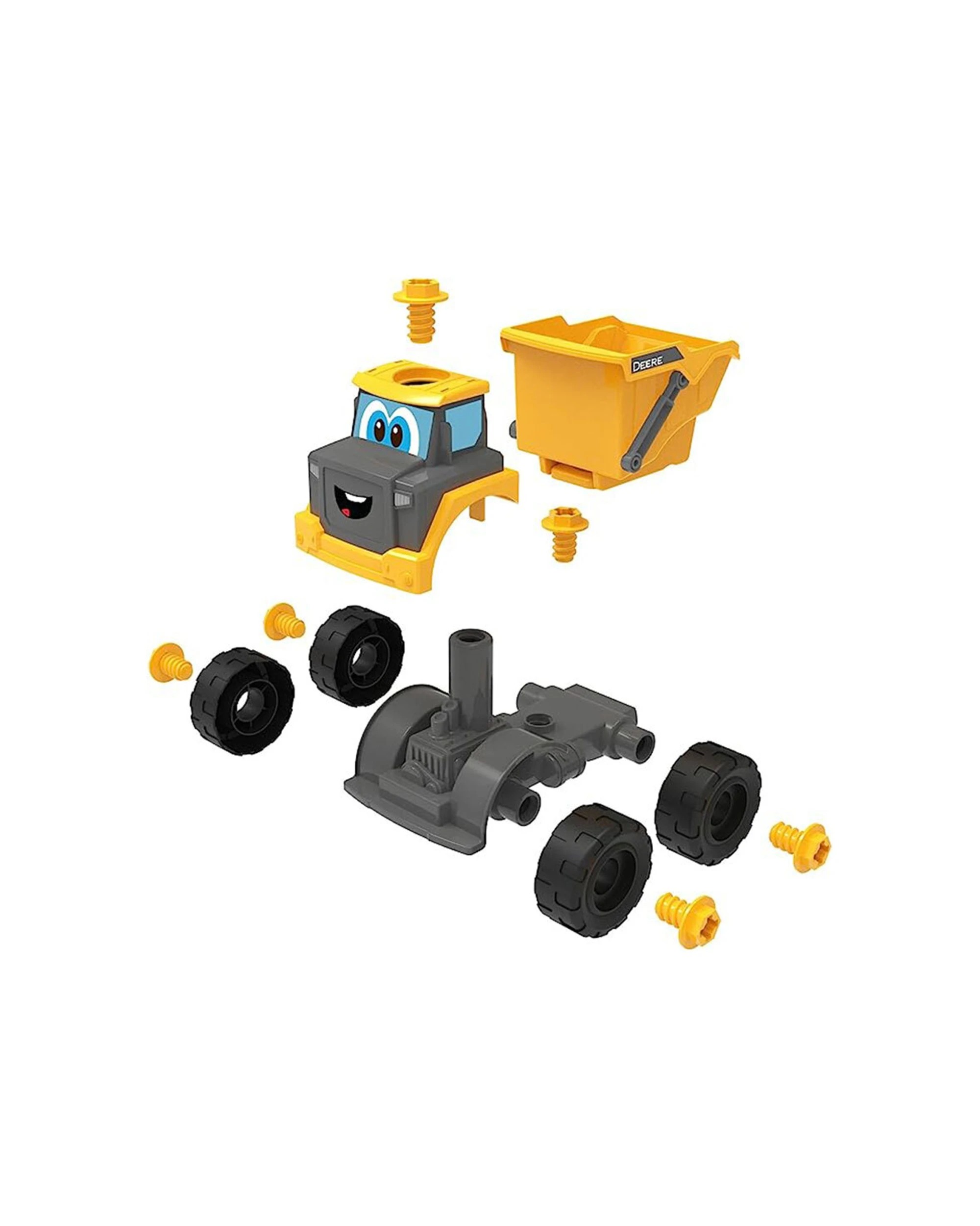 4 John Deere Build-A-Buddy Dump Truck Take Apart Push Along Toy - Yellow, 4 of 5