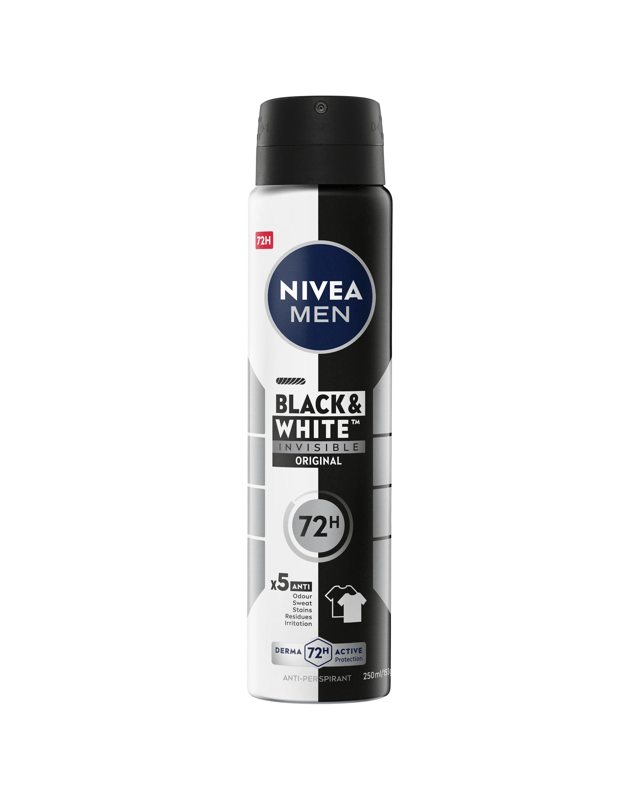 Nivea Men Black & White Invisible Original Anti-Perspirant Aerosol Deodorant 2