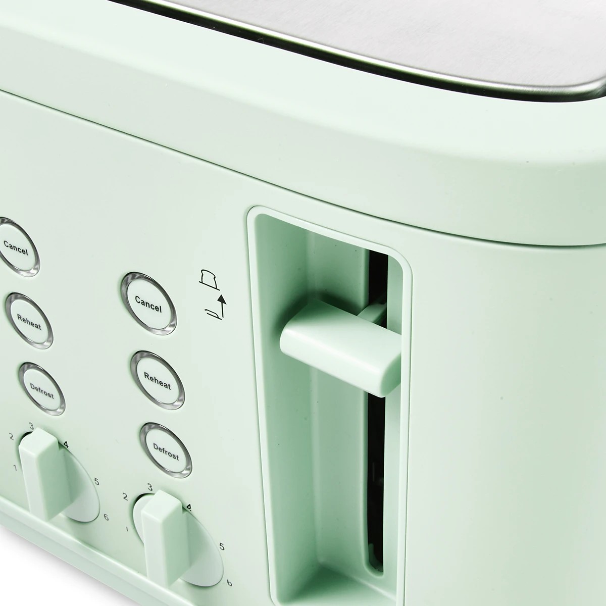 7 4 Slice Soft Touch Toaster - Green, 7 of 9