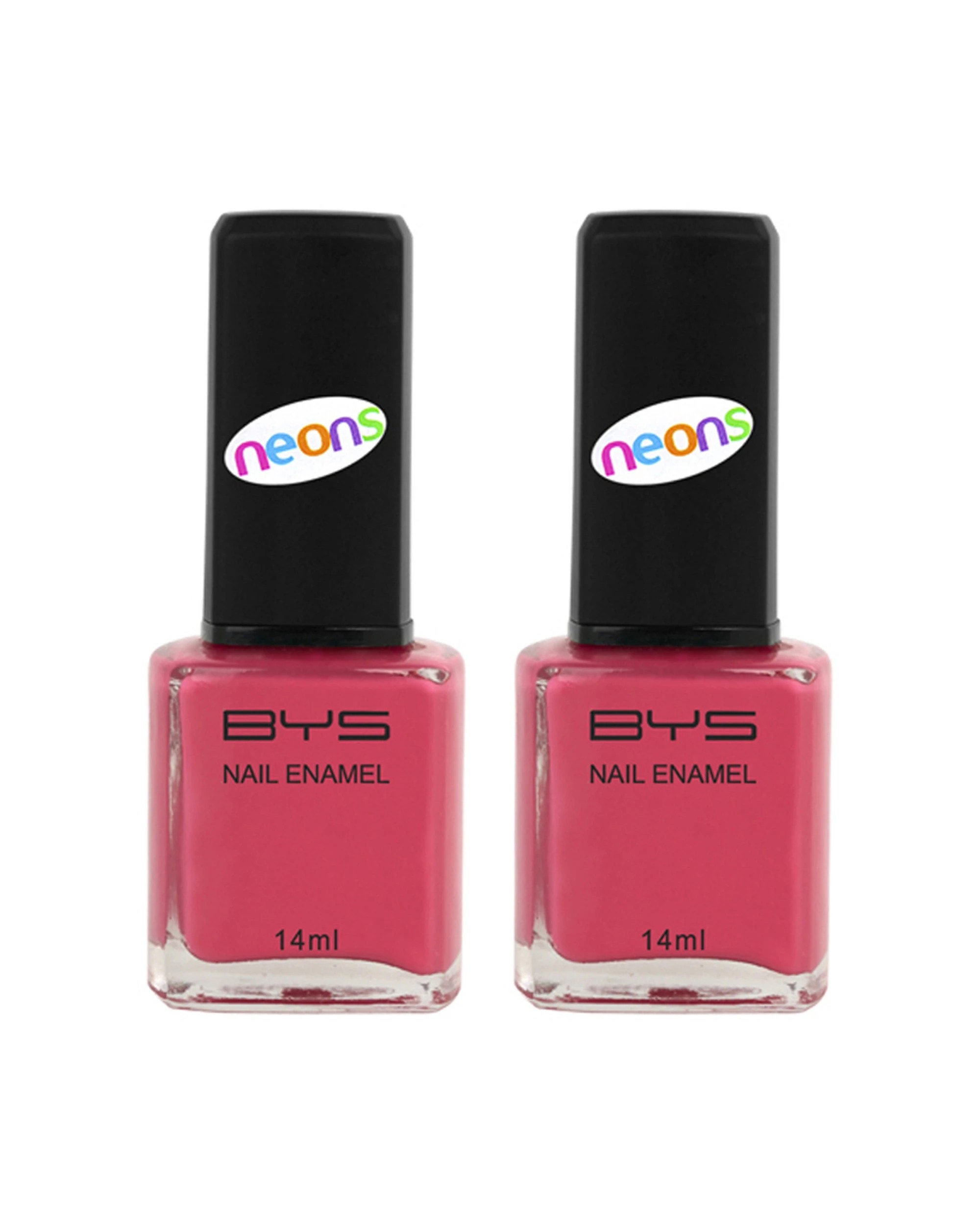 1 BYS 2PK BYS Nail Polish Long Wearing Chip Resistant 14ml - Pink, 1 of 1