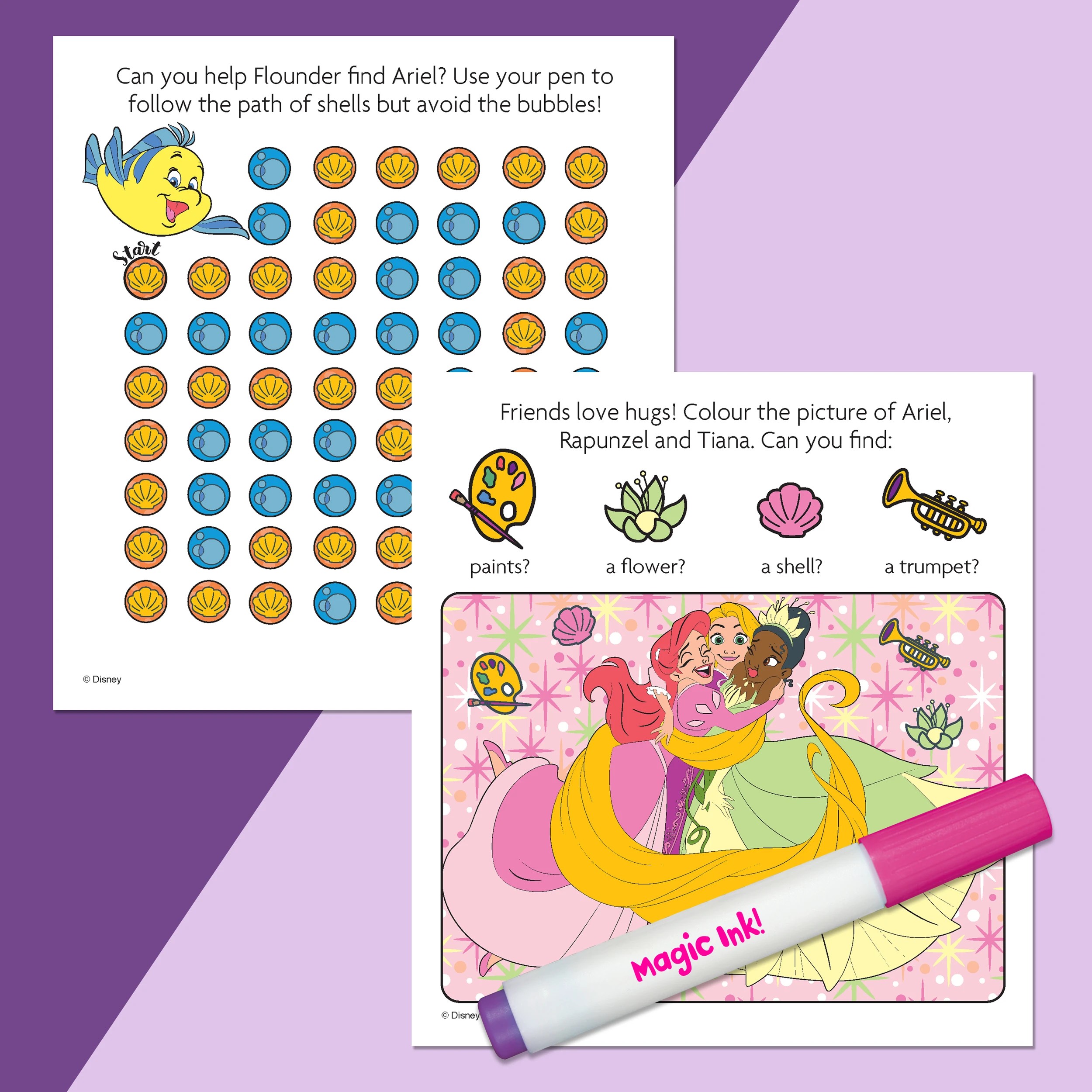 4 INKredibles Disney Princess Mess Free Magic Ink Pictures! - Book, 4 of 5