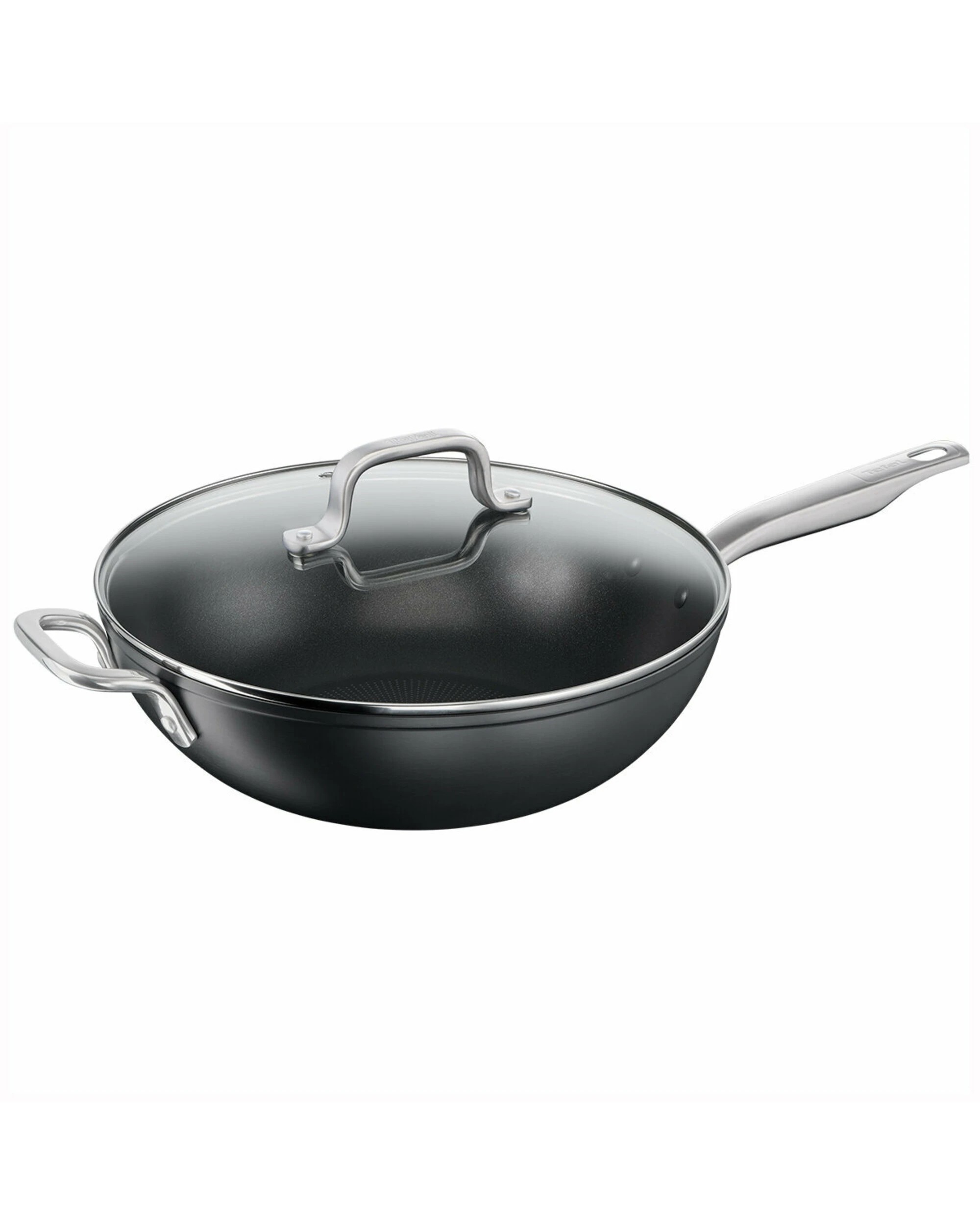 1 Tefal Premium Specialty Hard Anodised Induction Non-Stick Wok 32cm with Lid, 1 of 4