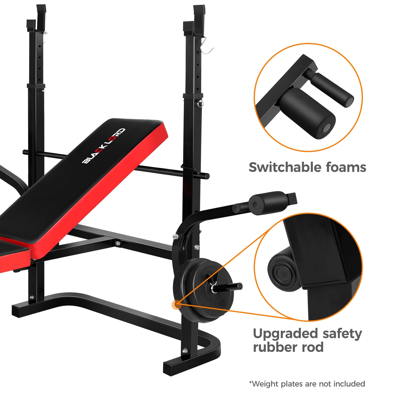 2 Black Lord Weight Bench 80CM, 2 of 7