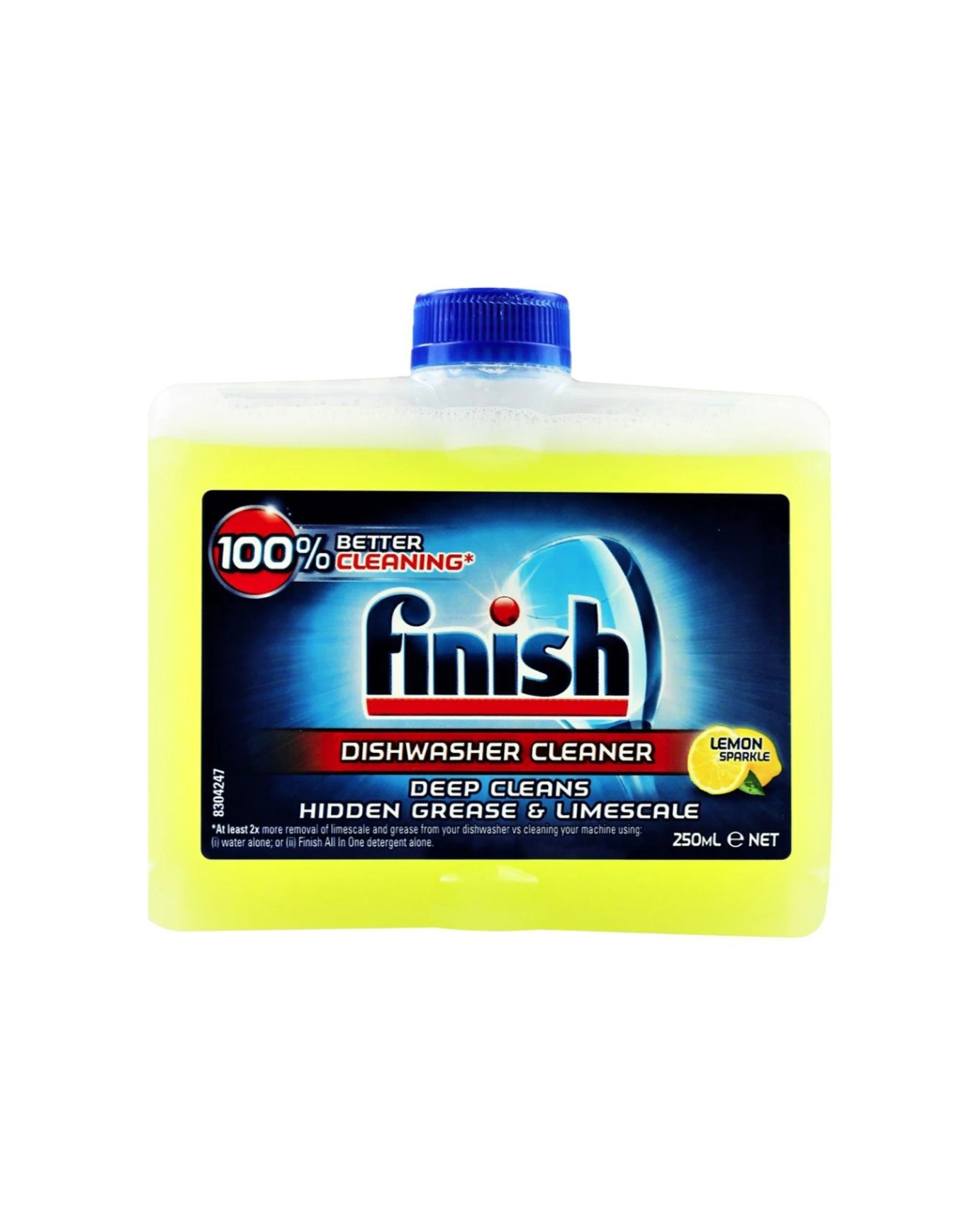 1 Finish 250mL Dishwasher Cleaner Lemon Sparkle-Limescale Removal-Deep Cleaning, 1 of 3