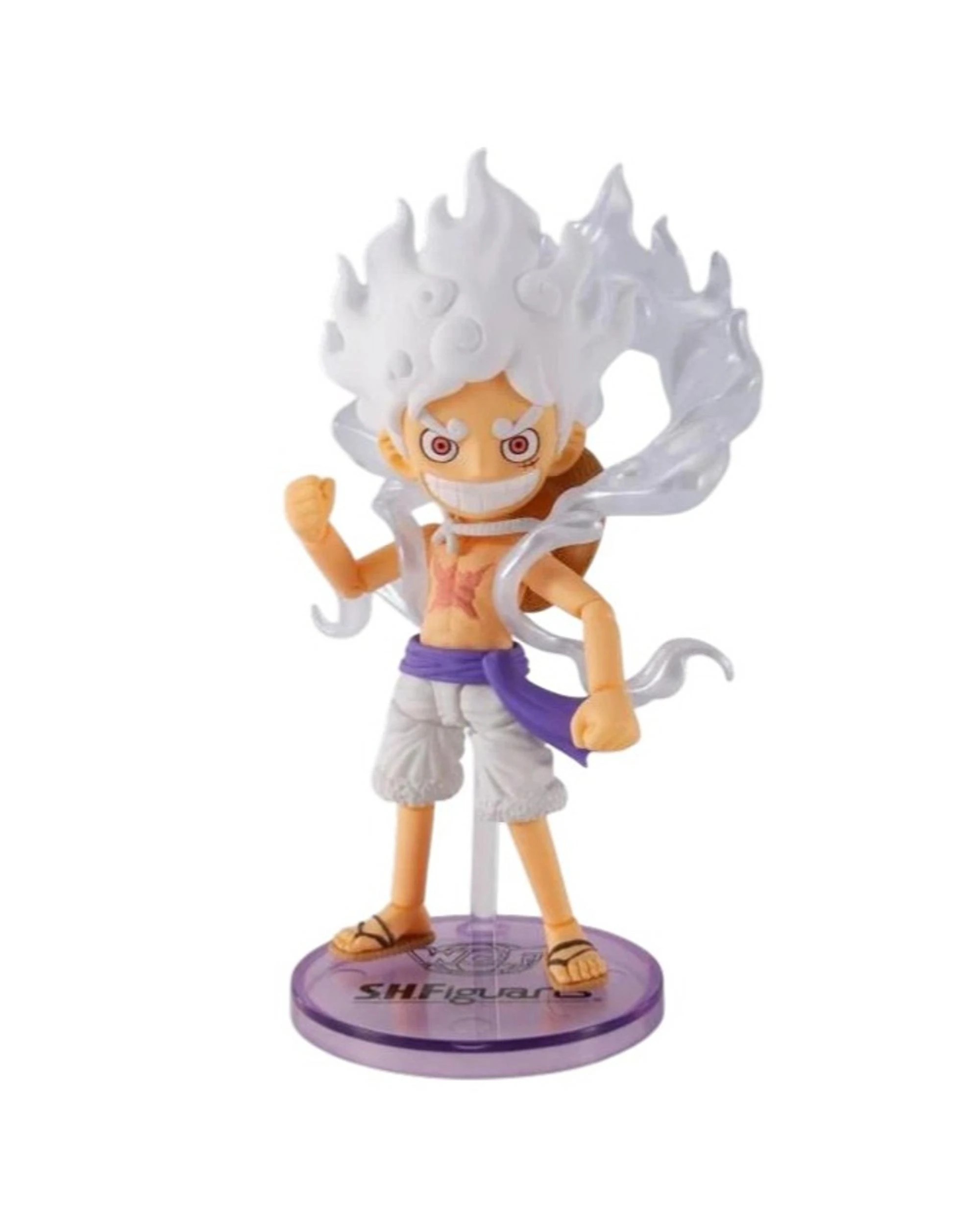 1 Banpresto World Collectable X S.H.Figuarts One Piece Monkey D Luffy Gear 5 Figure, 1 of 7