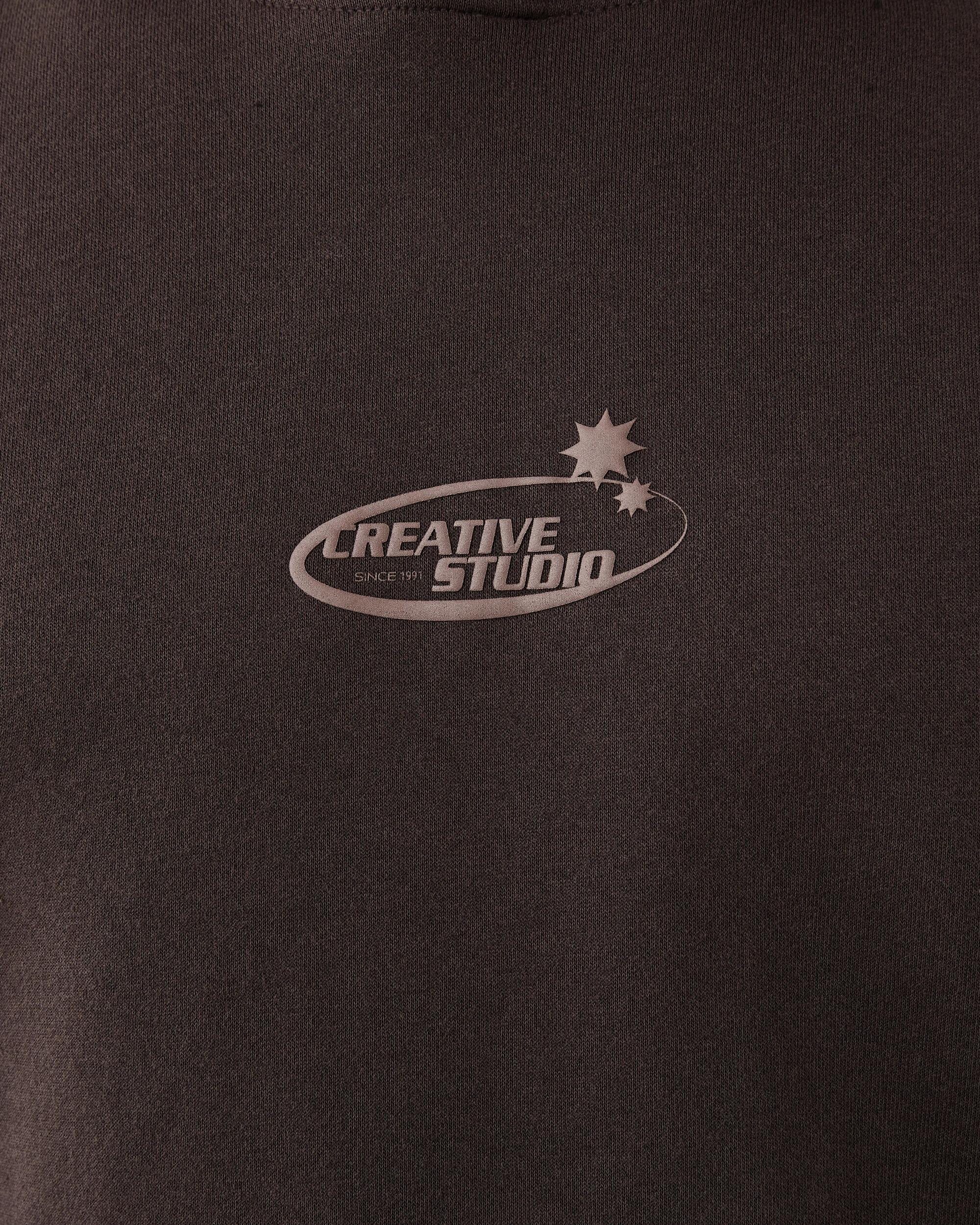 6 Oversized Boxy Print Hoodie Brn Freemd, 6 of 8