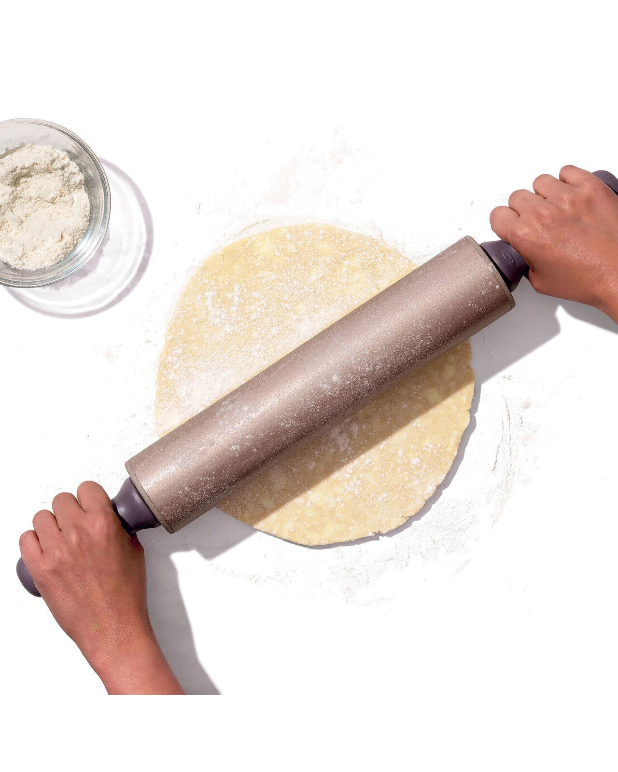 2 OXO Rolling Pin with Non-Stick Surface and Ergonomic Handles for Pastry, 2 of 6