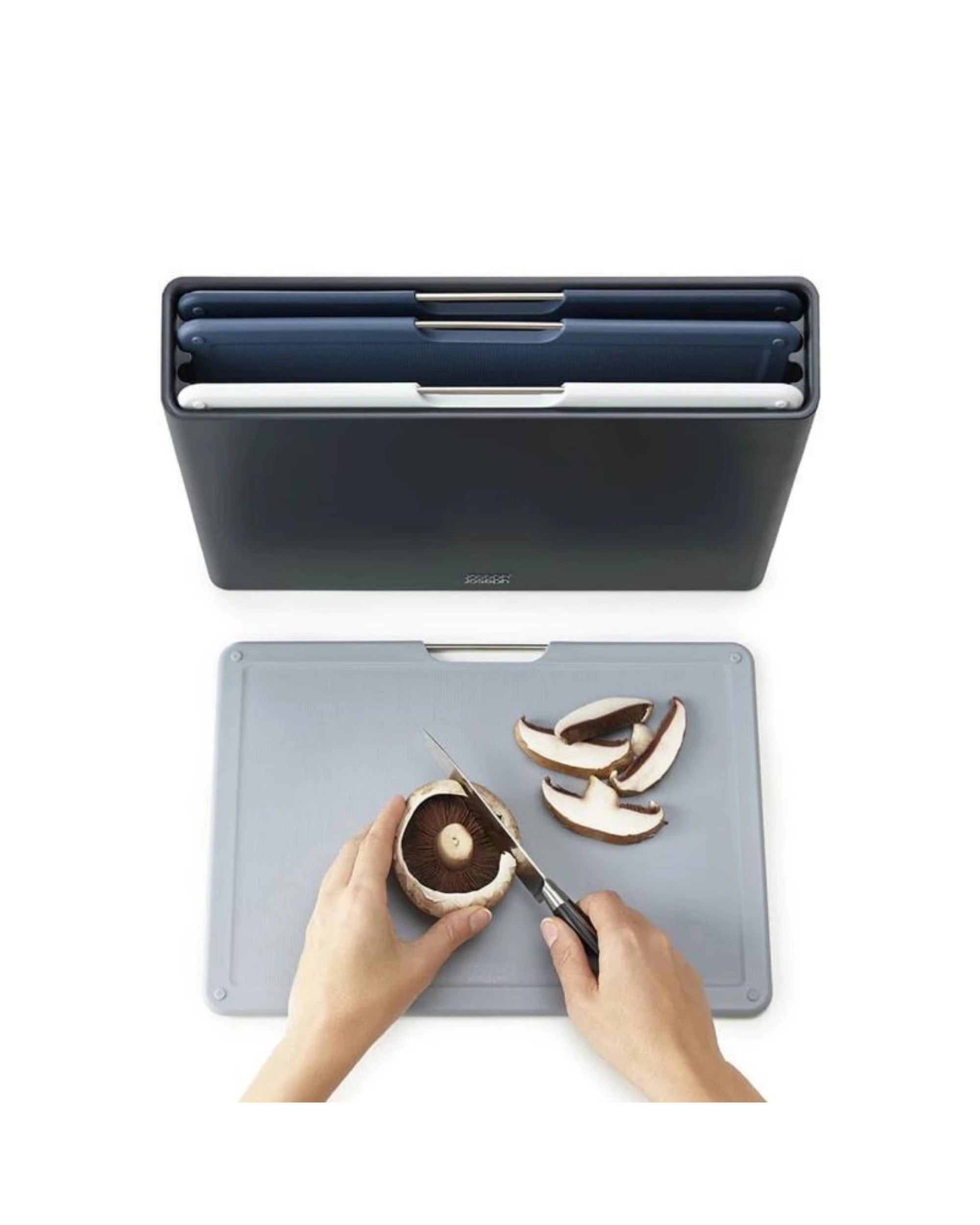 4 Joseph Joseph Folio 4 Piece Large Chopping Board Set Graphite 60184, 4 of 7