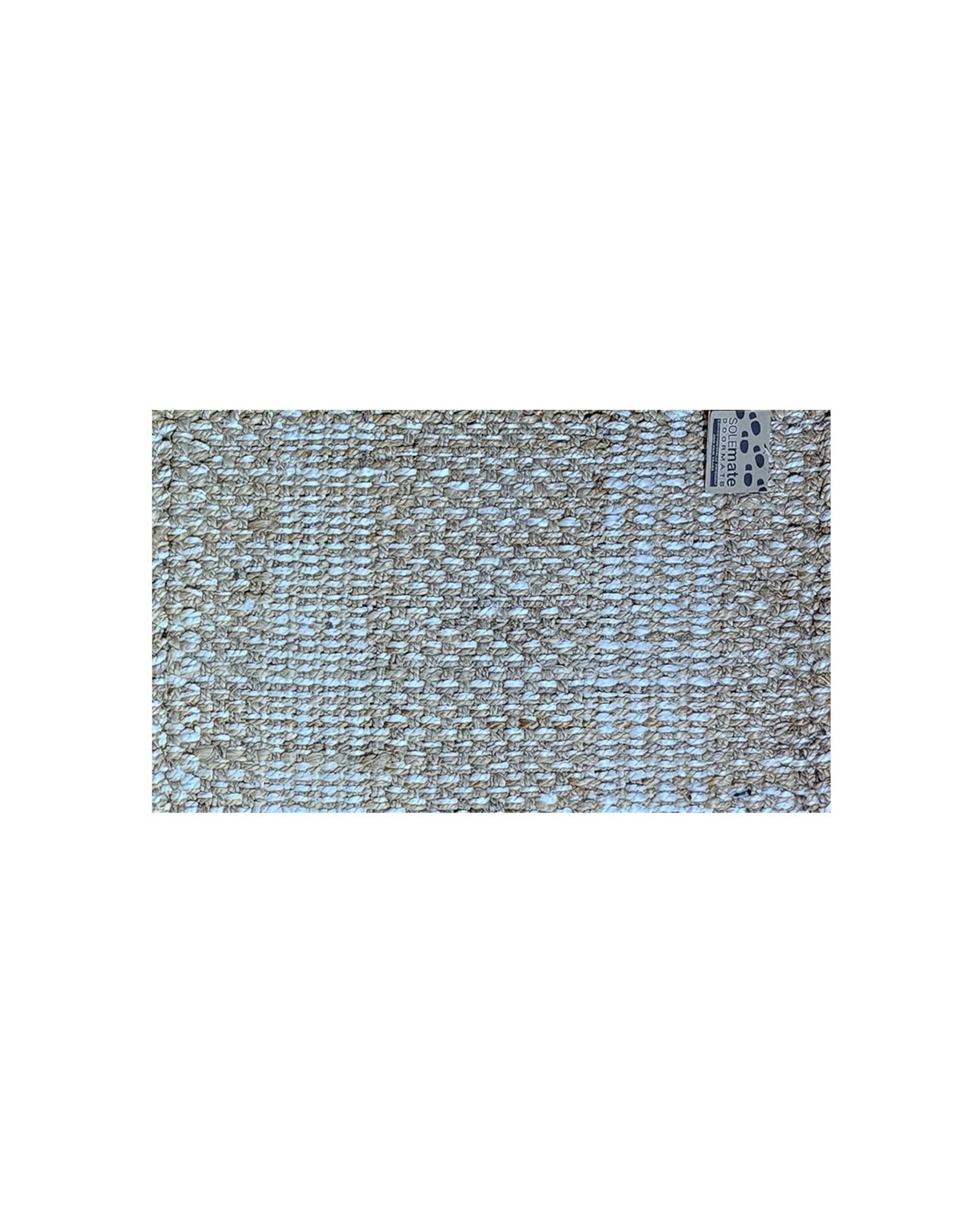 1 Solemate Jute Stripes Knots 45x75cm Outdoor Doormat Home Furnishings - Beige, 1 of 2